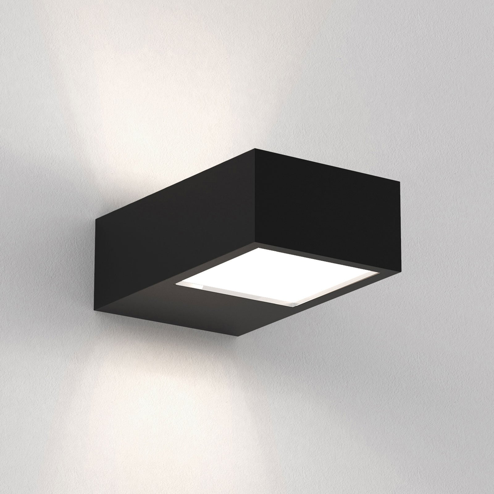 Astro Kappa LED wall light up/down, black, for Bathroom, die-cast zinc, 3.1 W, energy efficiency: A+, W: 8.2 cm, H: 4.5 cm