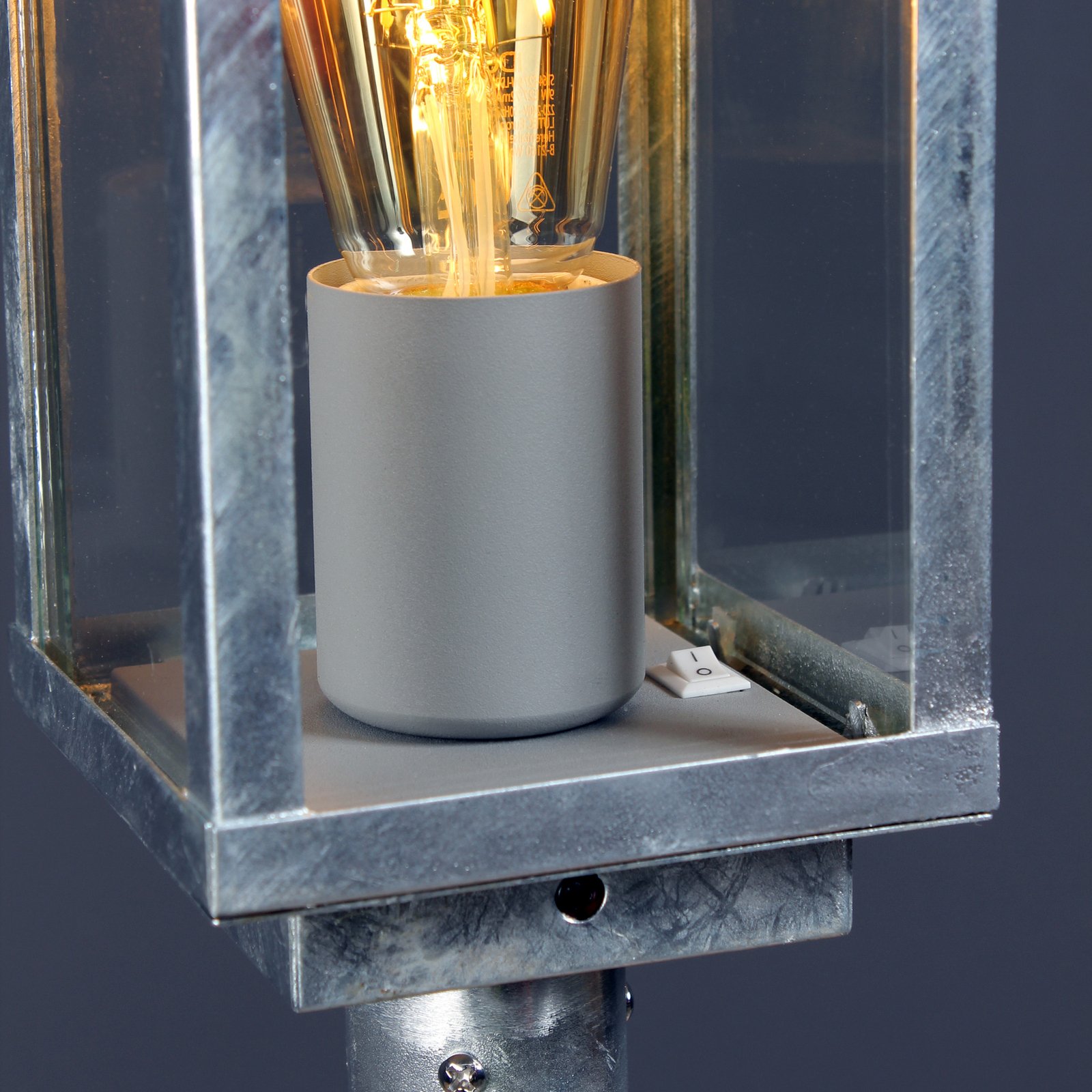 Svetilka Karo, senzor za somrak, 100 cm, cink