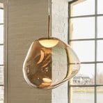 Tom Dixon LED obesna svetilka Melt, Ø 50 cm, bronasta