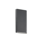 Lucande Raija LED outdoor wall lamp, anthracite, height 40 cm, CCT