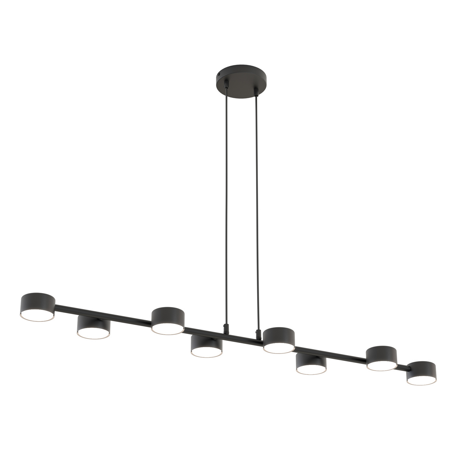 Deckenstrahler Megara, Länge 100 cm, Metall, 8-flg.