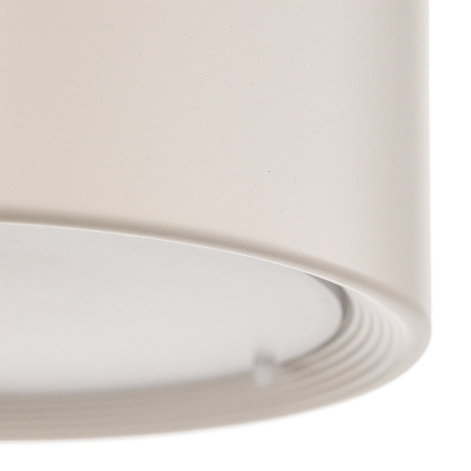Baltos spalvos "Ita" LED šviestuvas su difuzoriumi, Ø 12 cm