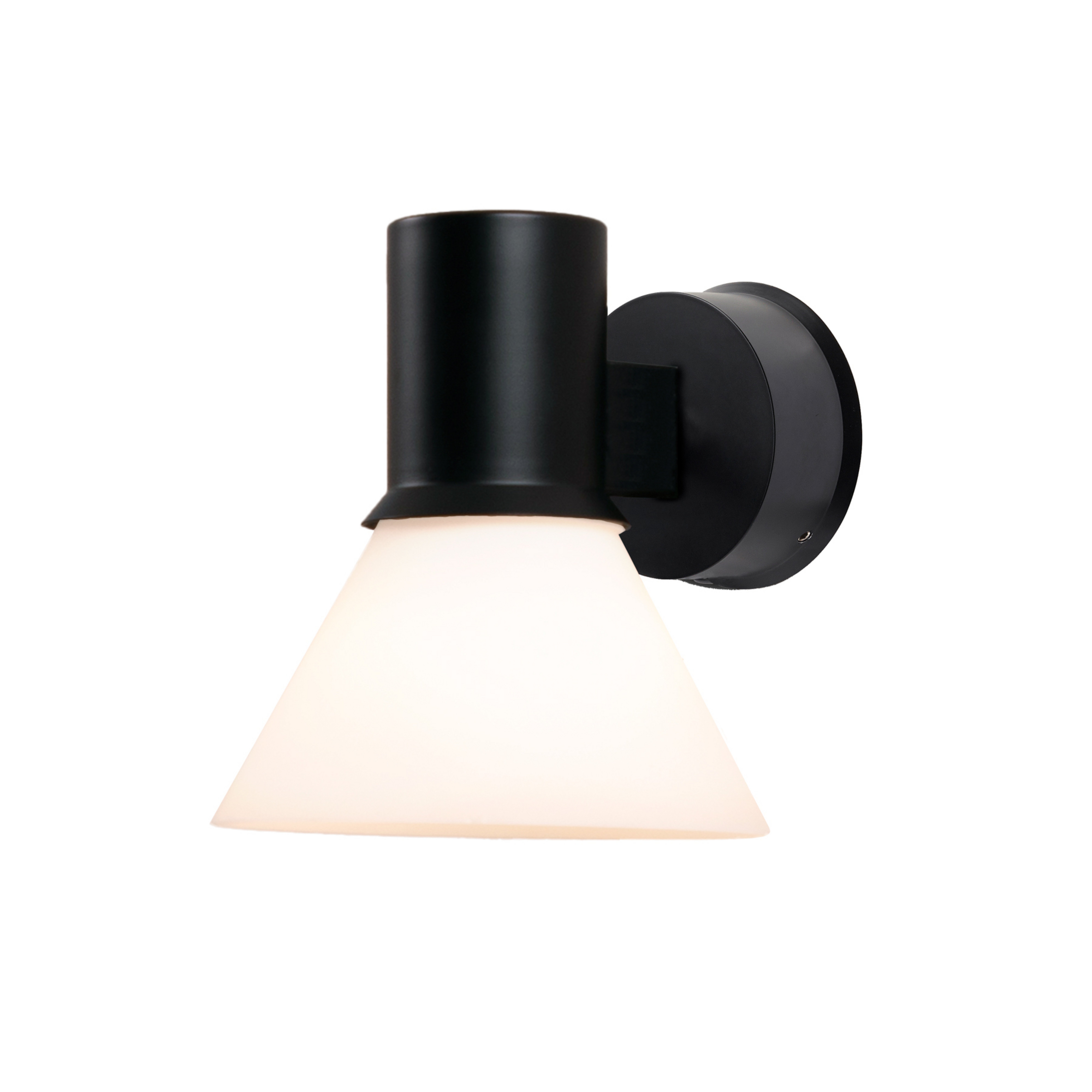 Type 80 W4 Wandlampe, schwarz/opalweiß/matt - Anglepoise