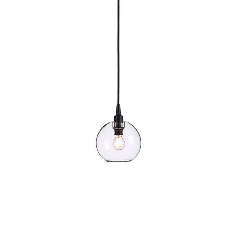 Belid – Gloria Pendel Ø160 Svart/Klar Glas