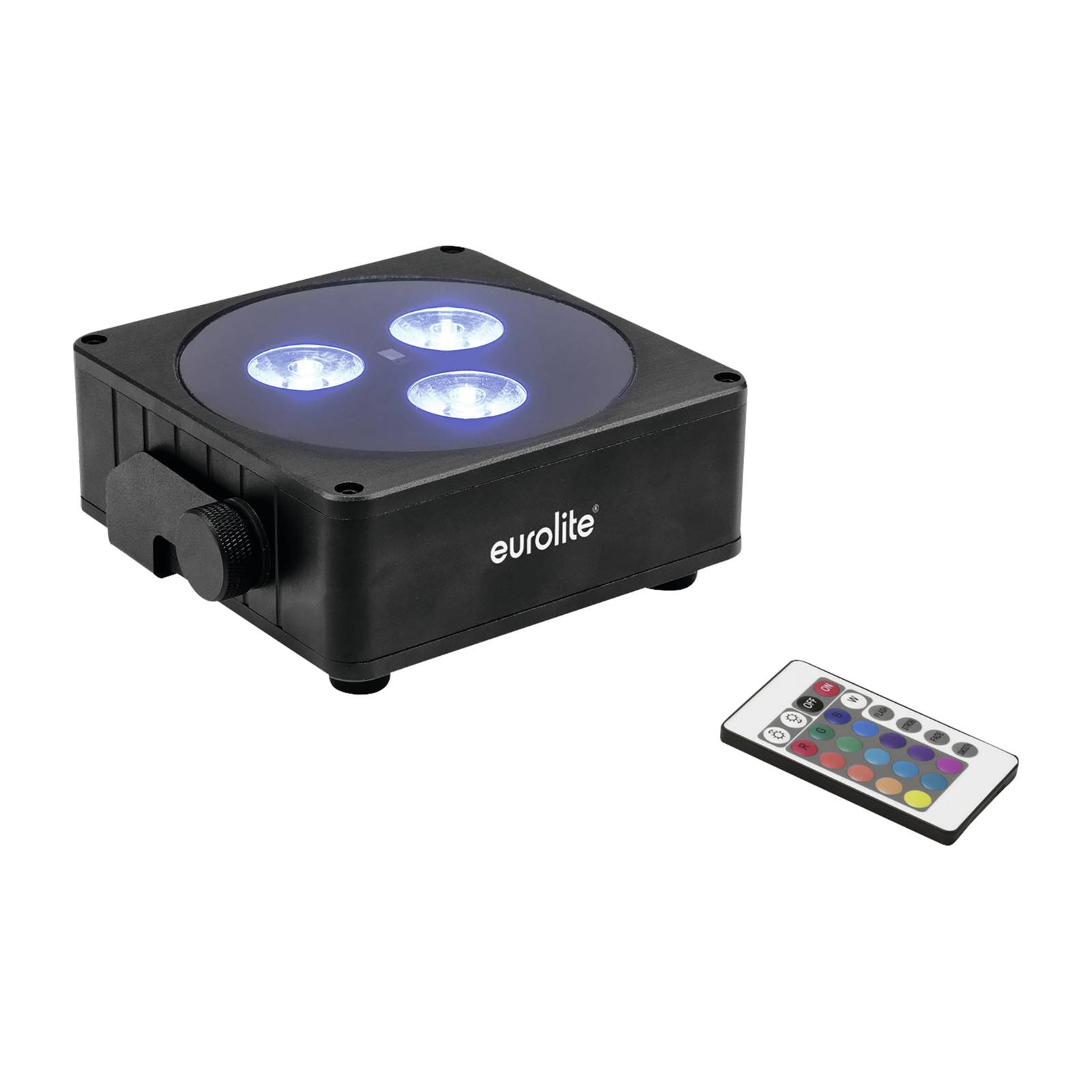 EUROLITE Akku Flat Light 3 LED-Spot 24W, schwarz günstig online kaufen