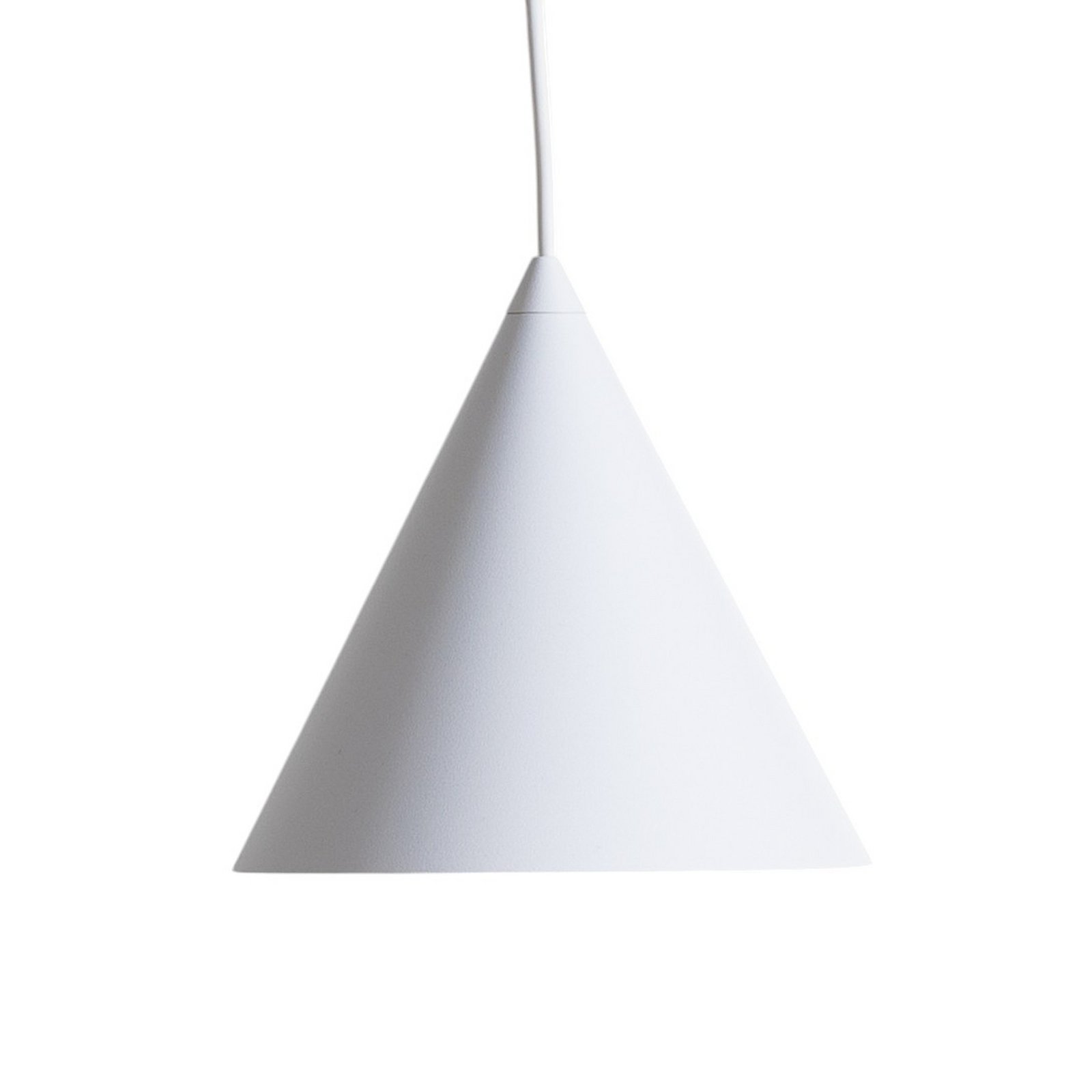 Pendant light CONO, 3-bulb, linear, length 75 cm, white