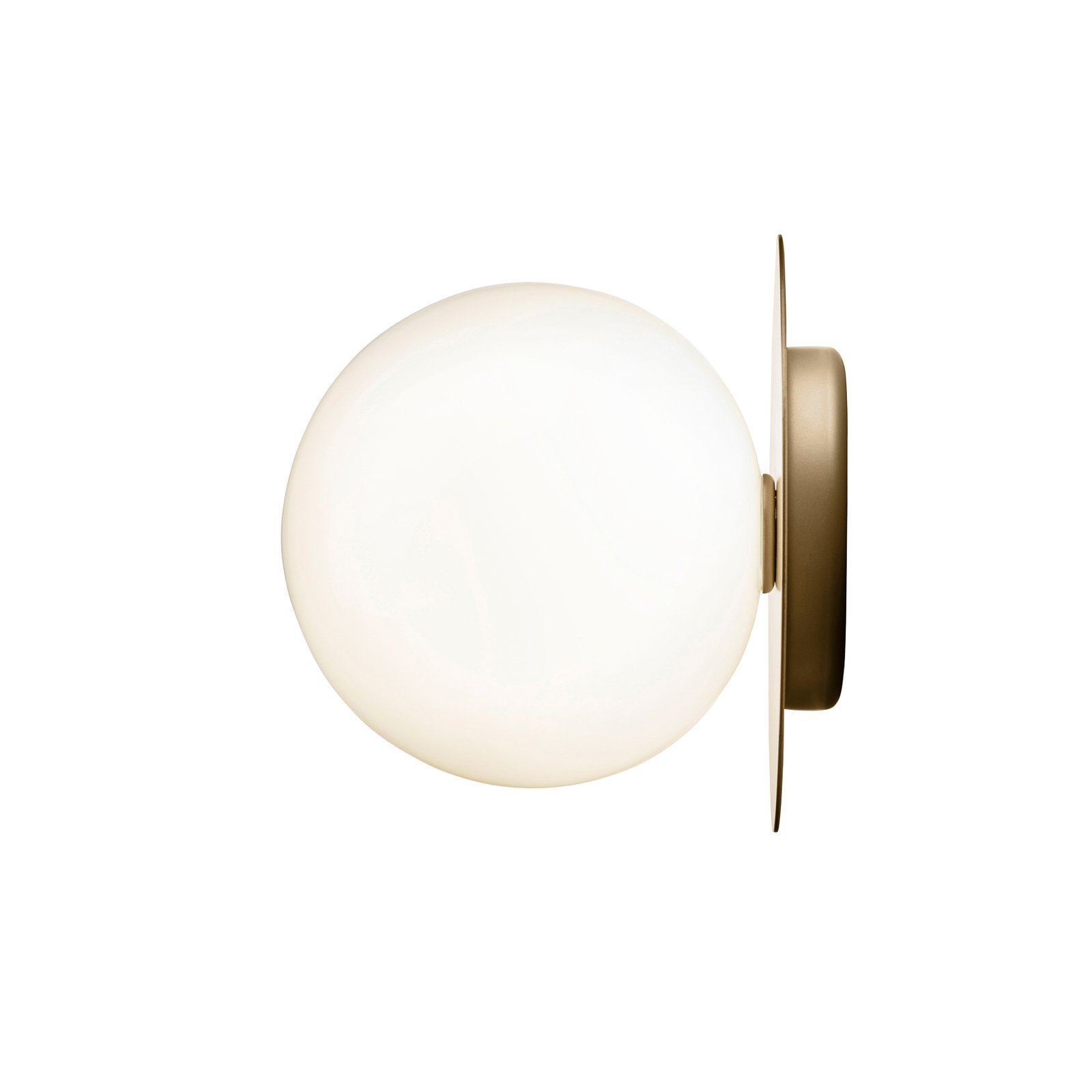 Liila 1 Applique Murale/Plafonnier IP44 Large Nordic Gold/Opal White - Nuura