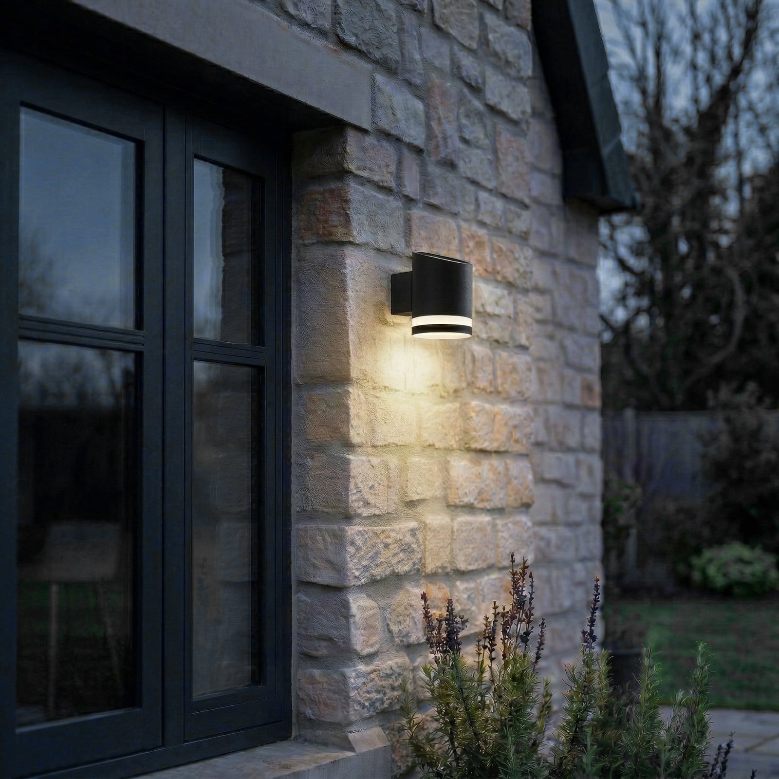 Lindby, applique d'extérieur LED solaire Bentlas, anthracite, IP44