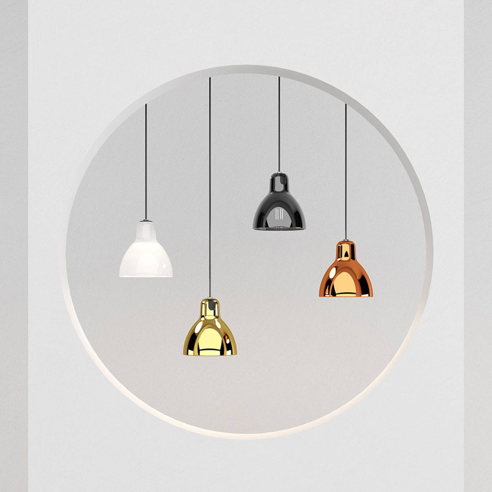 Rotaliana Luxy H5 Glam lampa wisząca czarna/dym