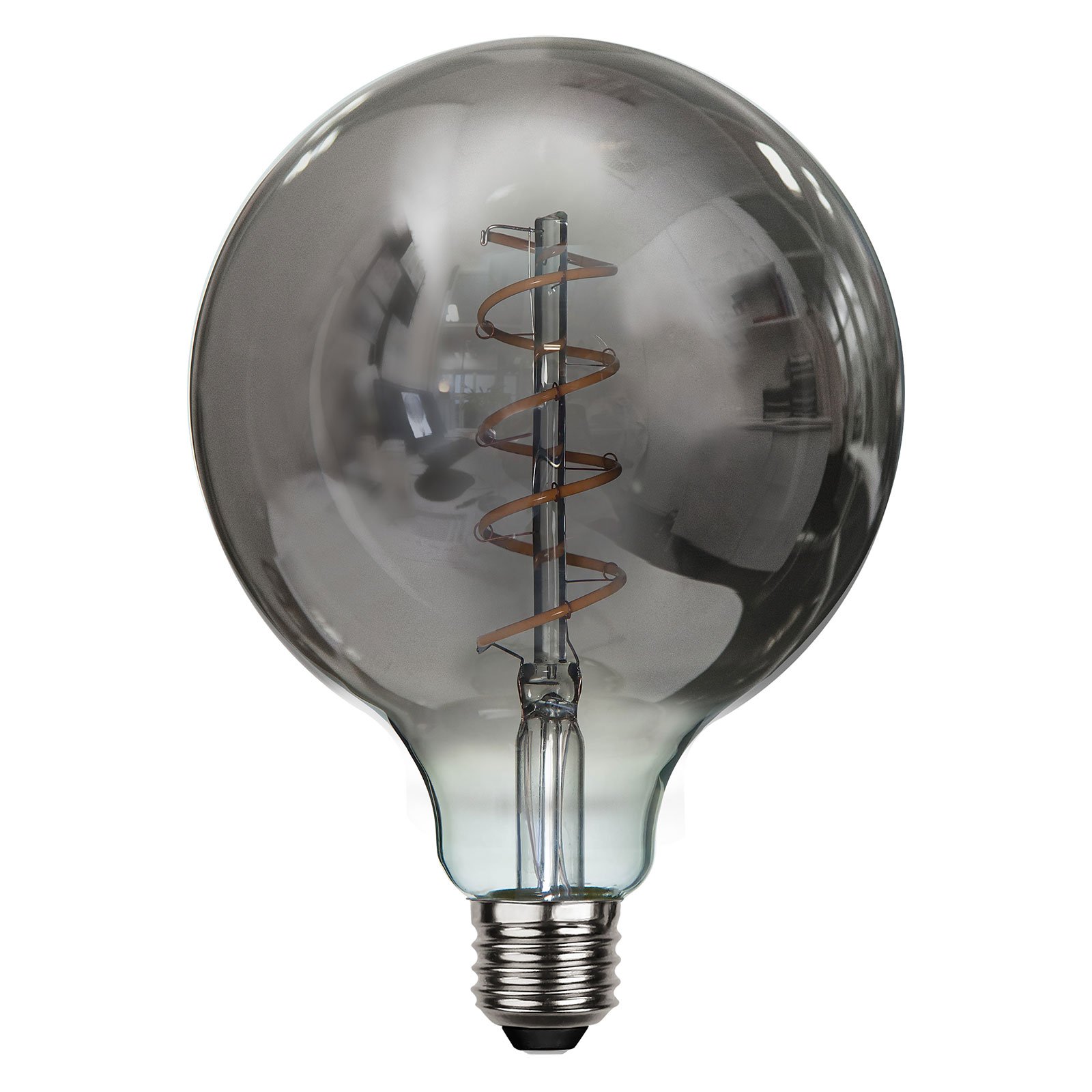 Heavy Smoke Filament LED globe bulb 4W 2,100K G125 Lights.co.uk