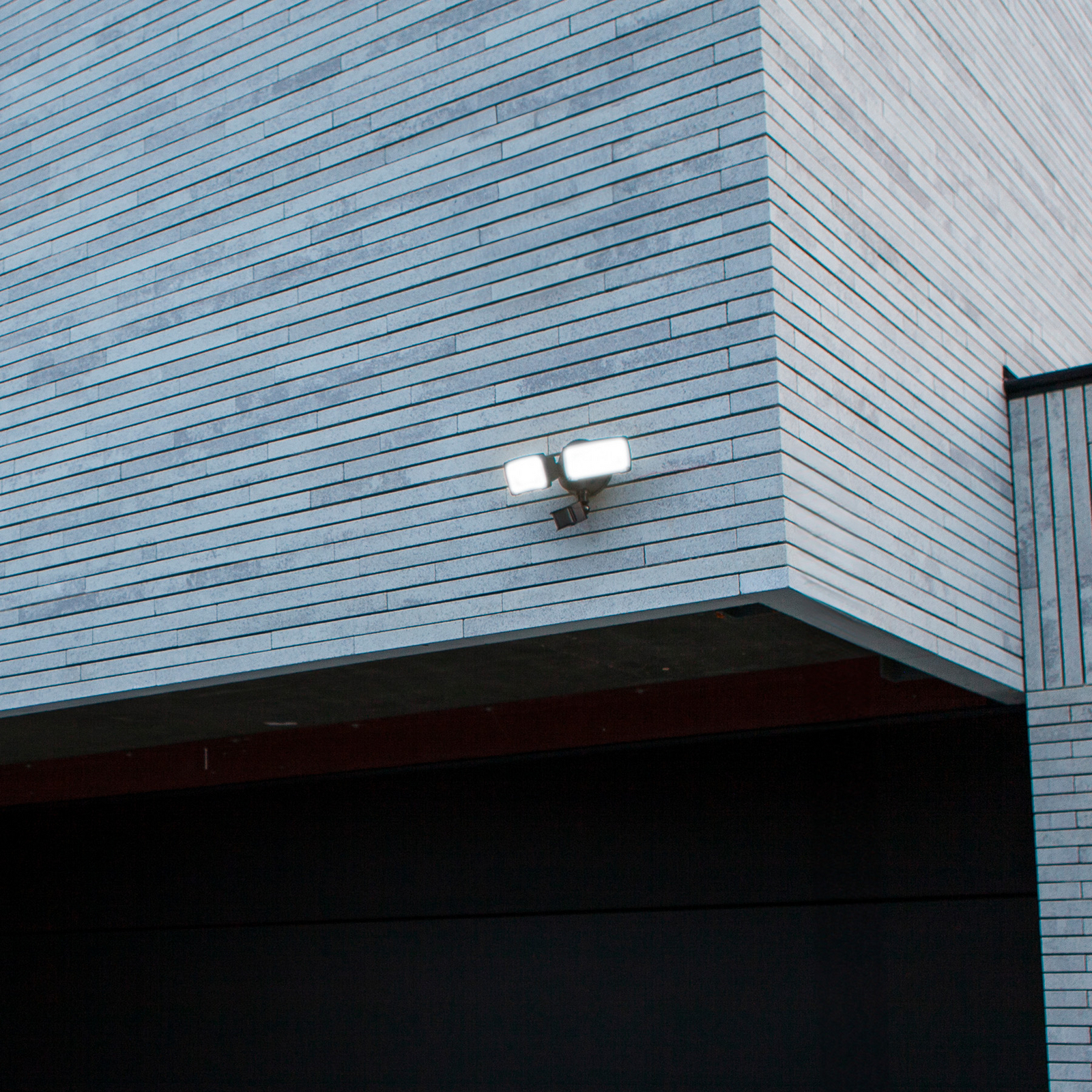 LED-Sensor-Außenwandstrahler CHIMERA, schwarz, 2-flg., IP54