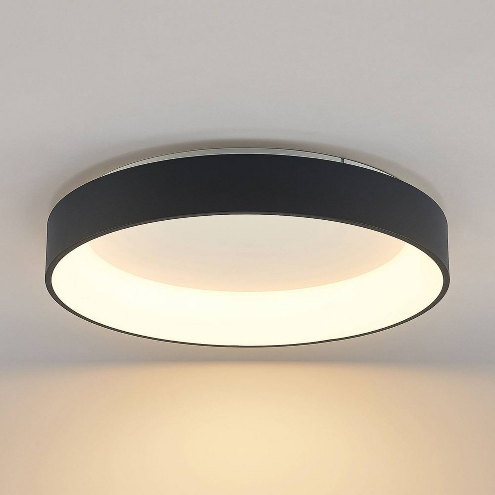 Aleksi Round LED Ceiling Lamp Ø60 Black - Arcchio