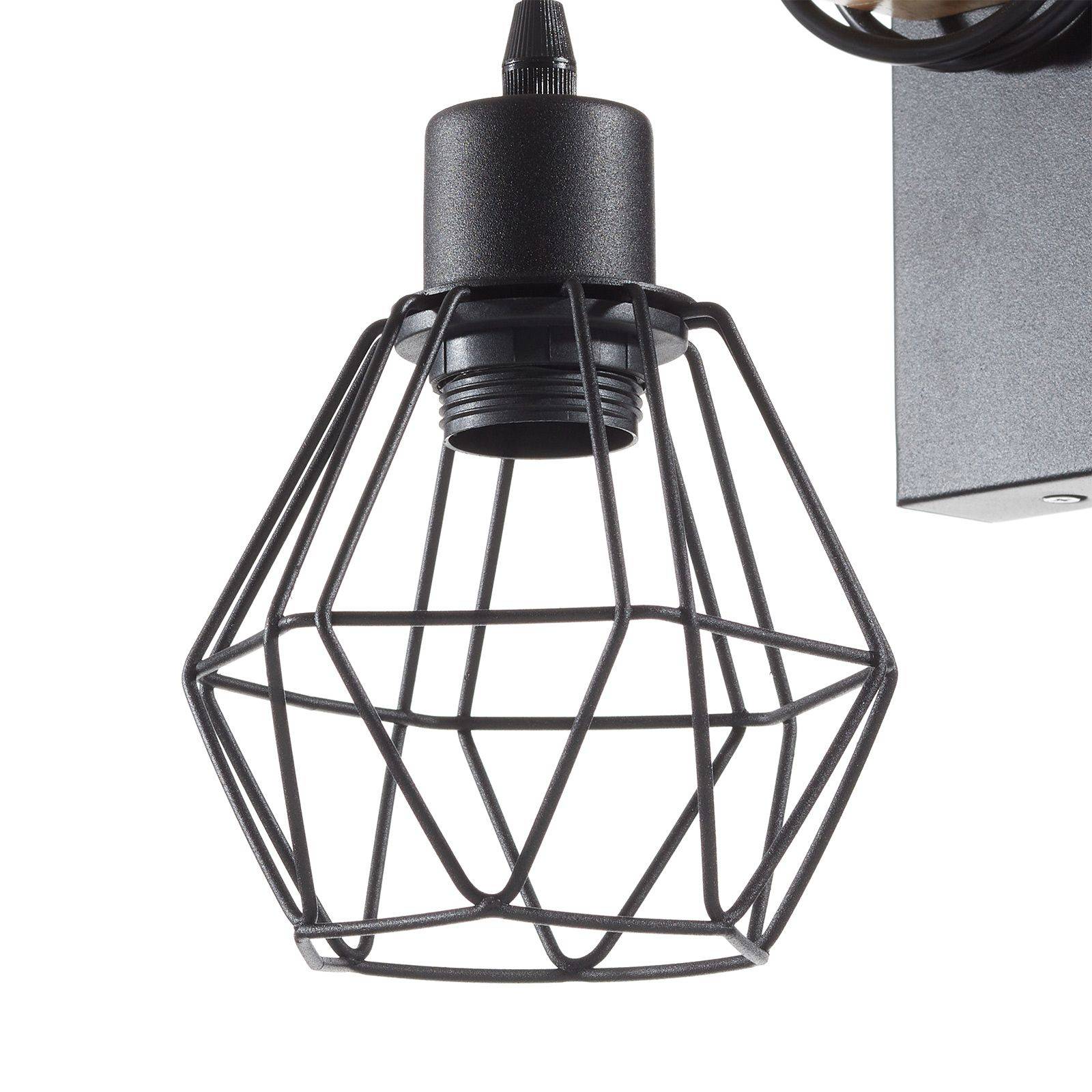 Lampa ścienna Townshend 5 drewno + klosz