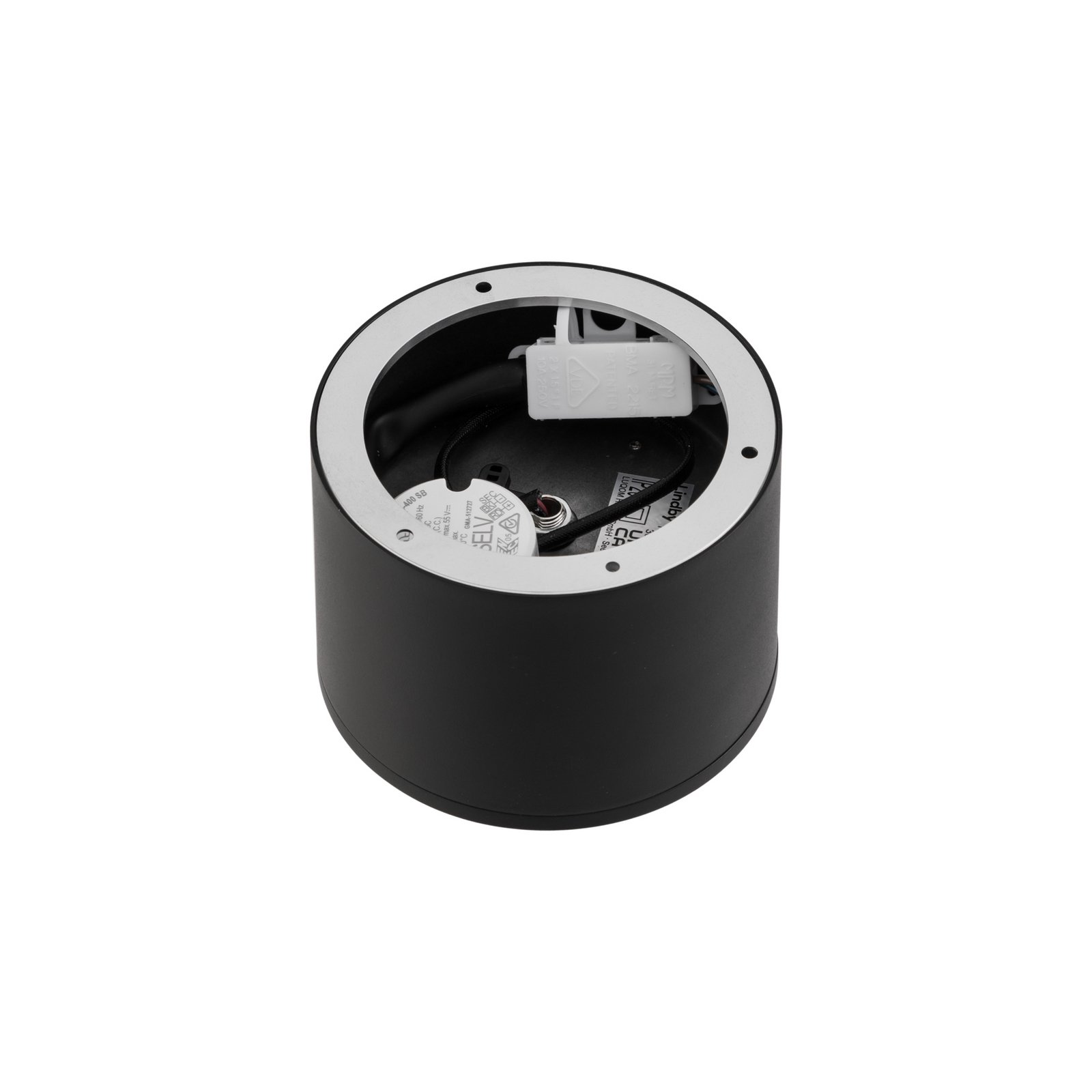 Nivoria LED Spot en Saillie Ø12 Black - Lindby