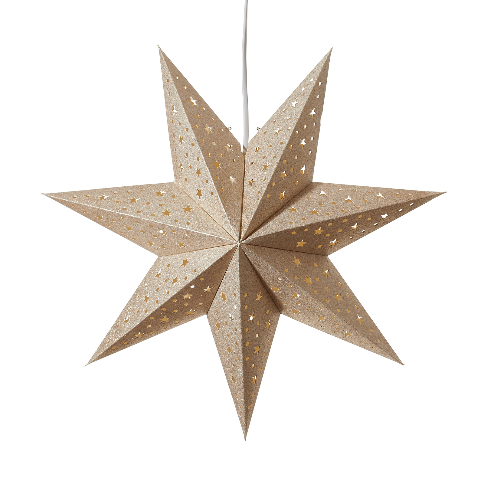 Estrela Solvalla para pendurar, 45 cm, dourado