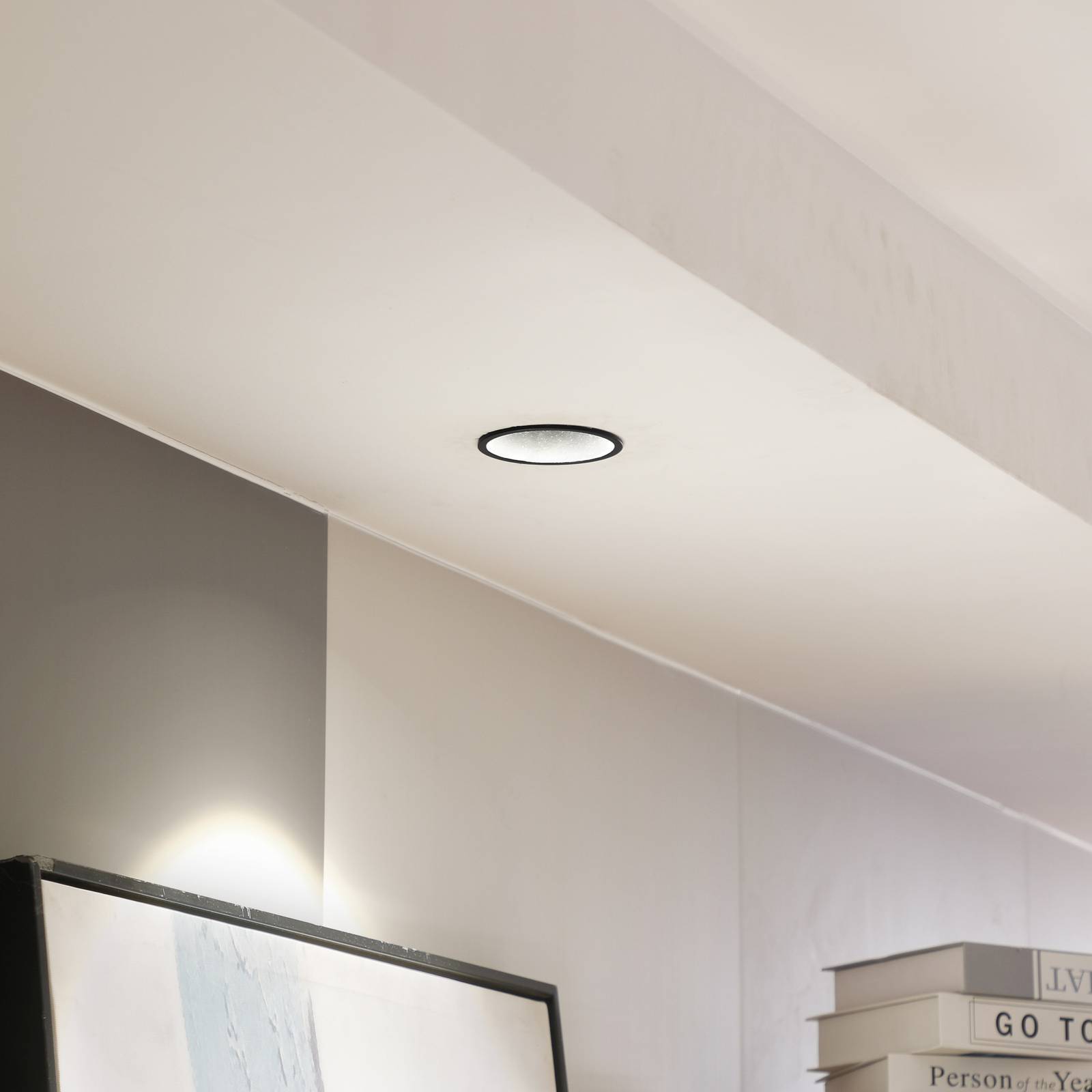 E-shop Arcchio LED stropné svietidlo Niria, čierne, 4 000 K