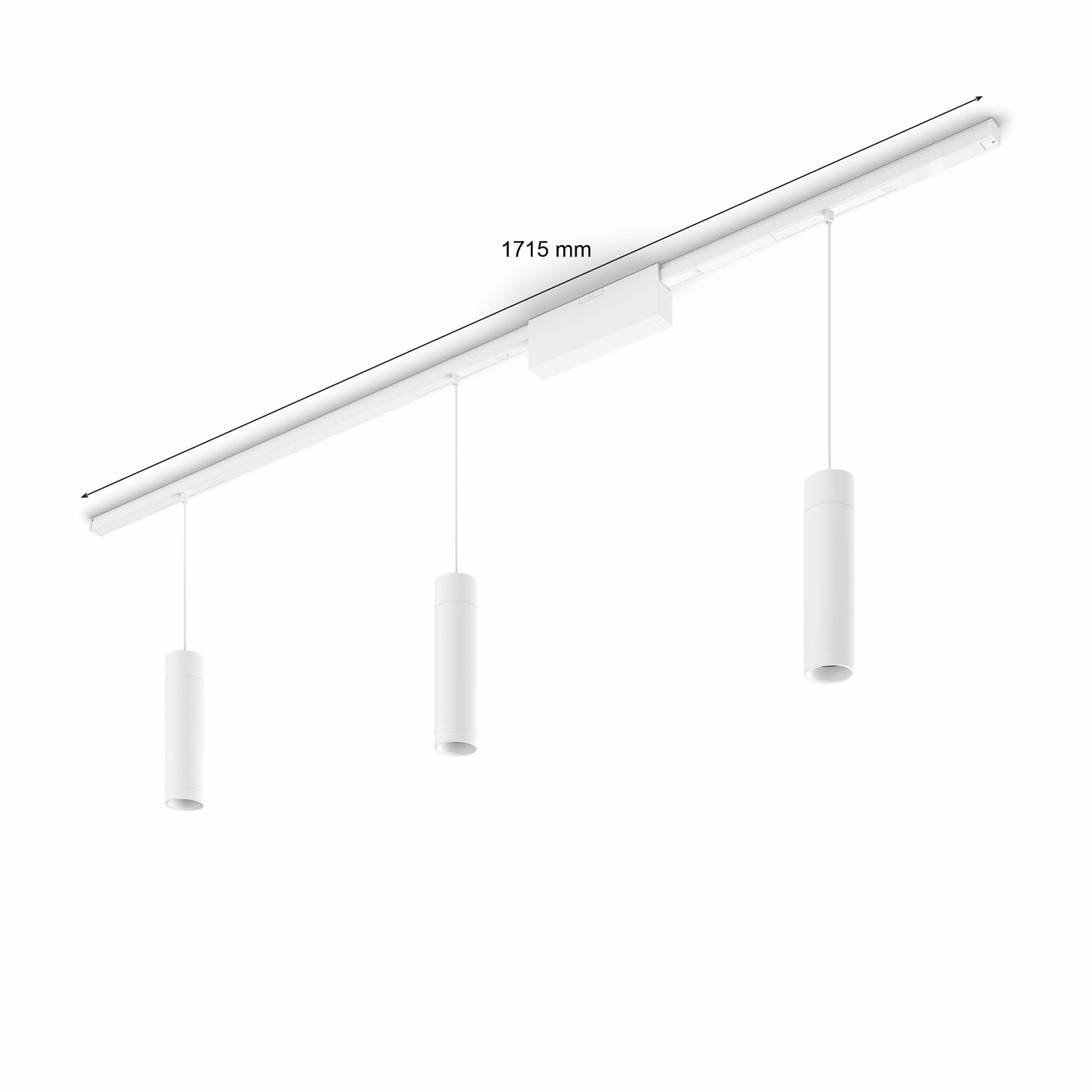Philips Hue Perifo rail, 3 LED hanglamp, wit