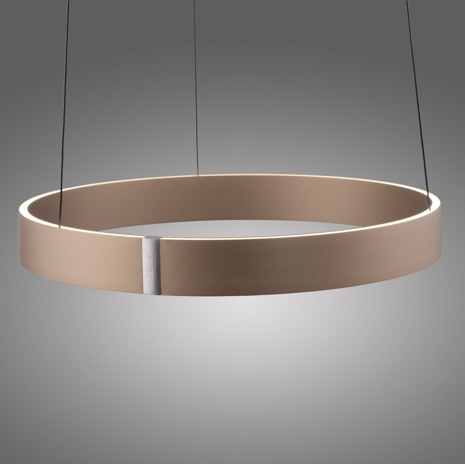 E-Clipse LED-Hängelampe, bronce, Ø 50 cm, CCT - PURE E-Clipse LED-Hängelampe, bronce, Ø 50 cm, CCT - PURE
