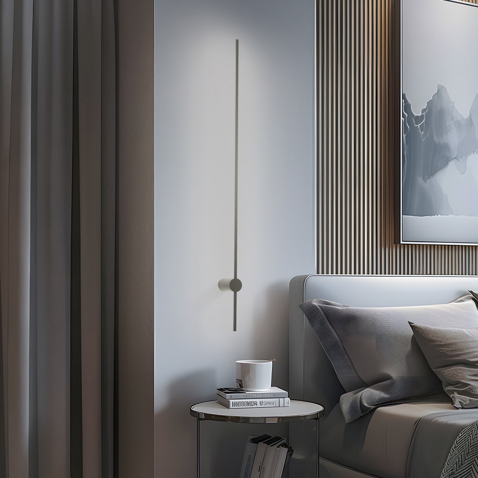 LED-Wandleuchte SABER, olivgrün, Höhe 120 cm, Metall 4.000 K LED-Wandleuchte SABER, olivgrün, Höhe 120 cm, Metall 4.000 K