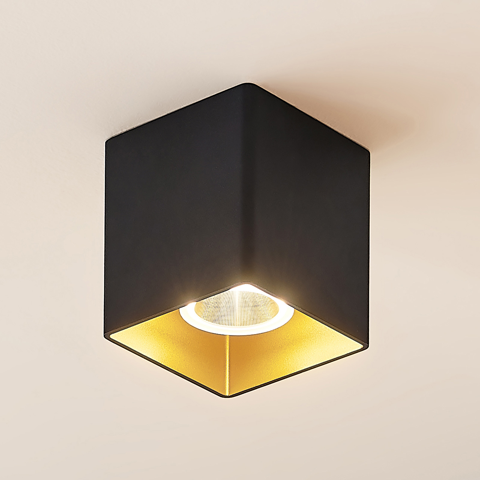 Arcchio Zaki LED-loftlampe, kantet, | Lampegiganten.dk