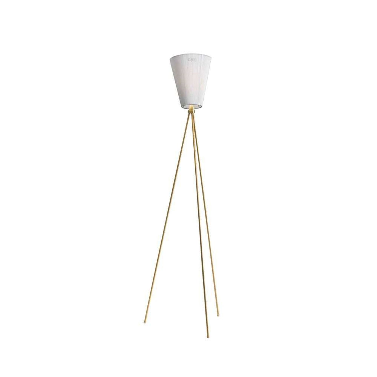 Oslo Wood Stojaca Lampa Gold/White - Northern