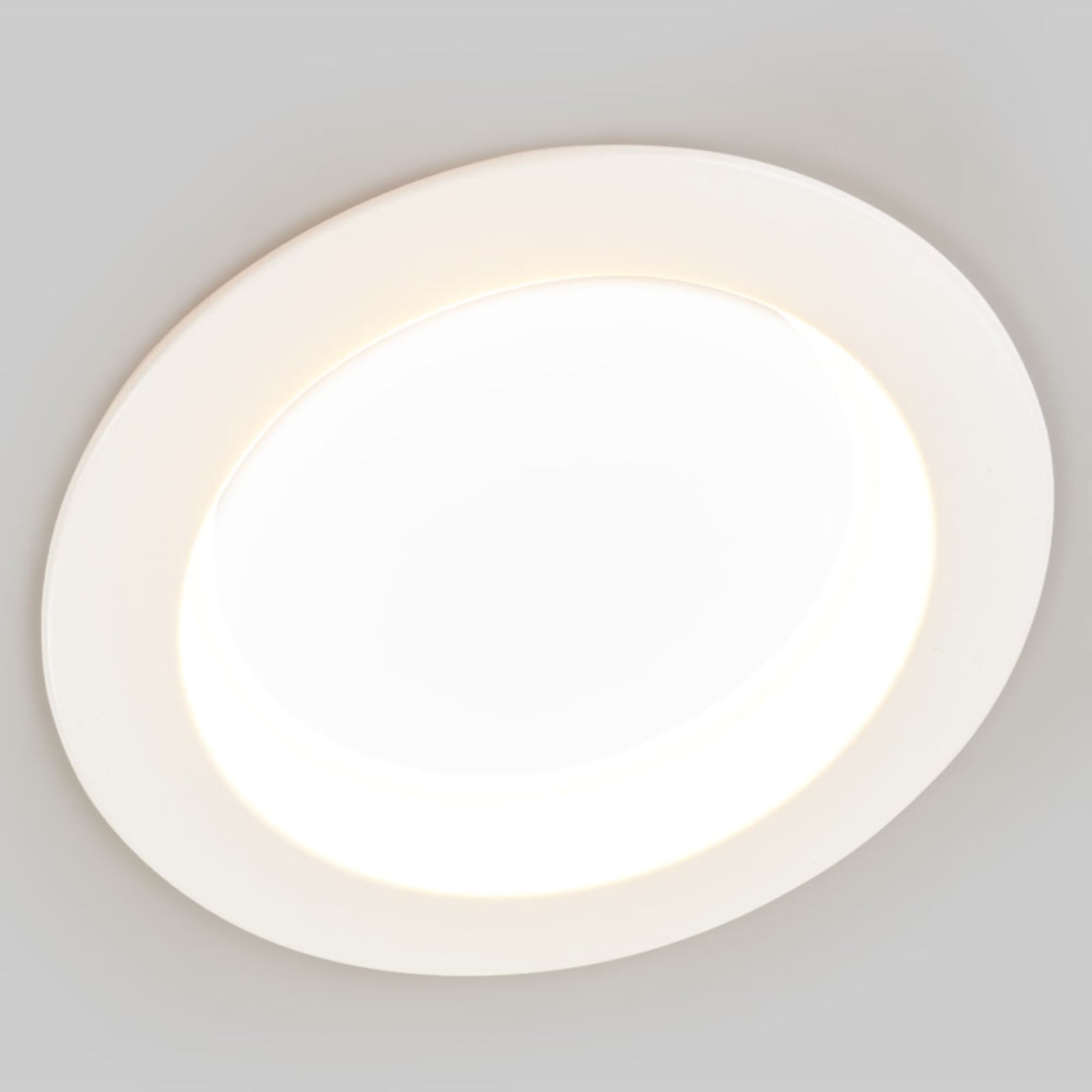 Arcchio LED recessed light Piet, IP44, 15.8 W, for Bathroom, aluminium, 15.8 W, energy efficiency: A+, H: 6.3 cm