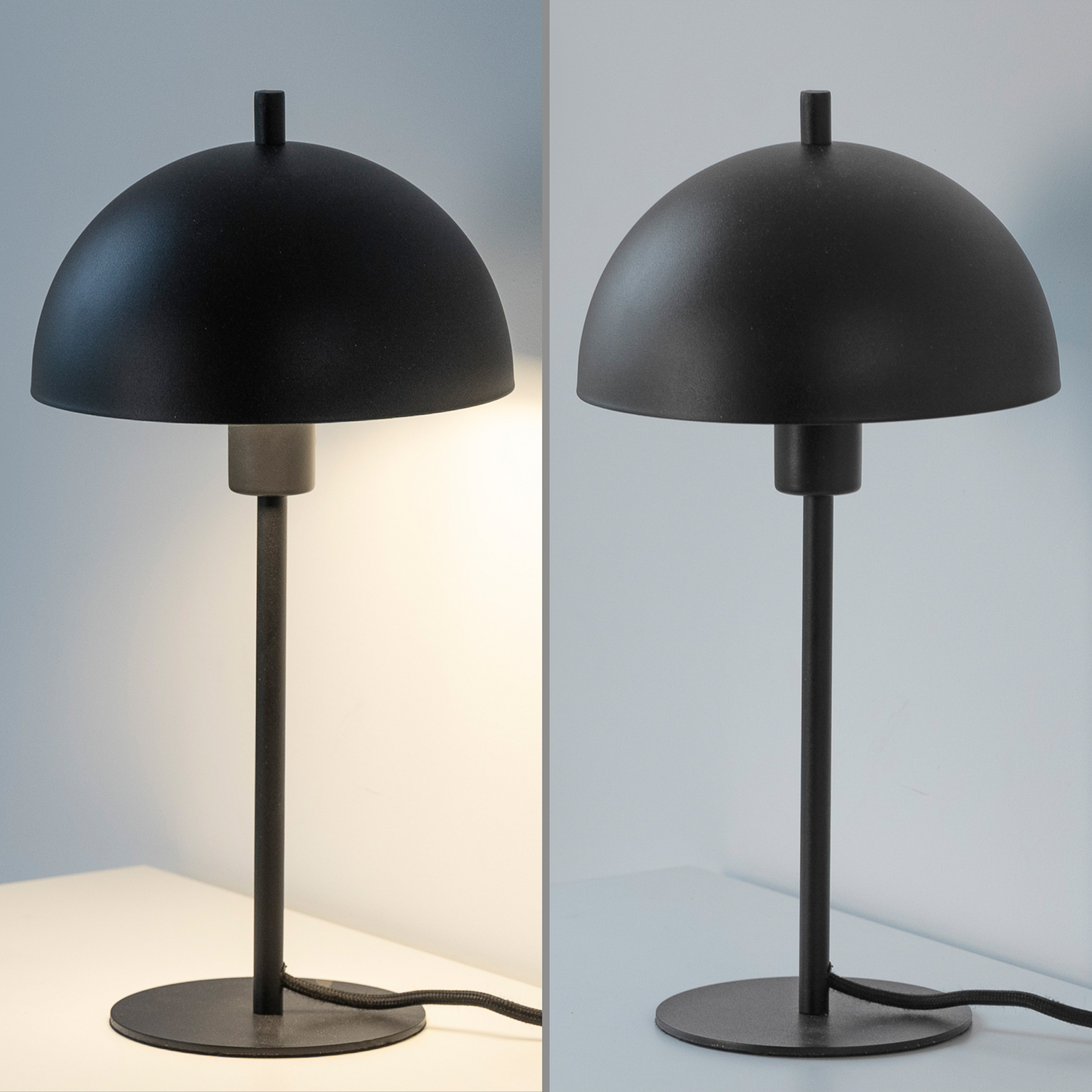 Schöner Wohnen bordlampe Ali, svart, jern, E14 Schöner Wohnen bordlampe Ali, svart, jern, E14