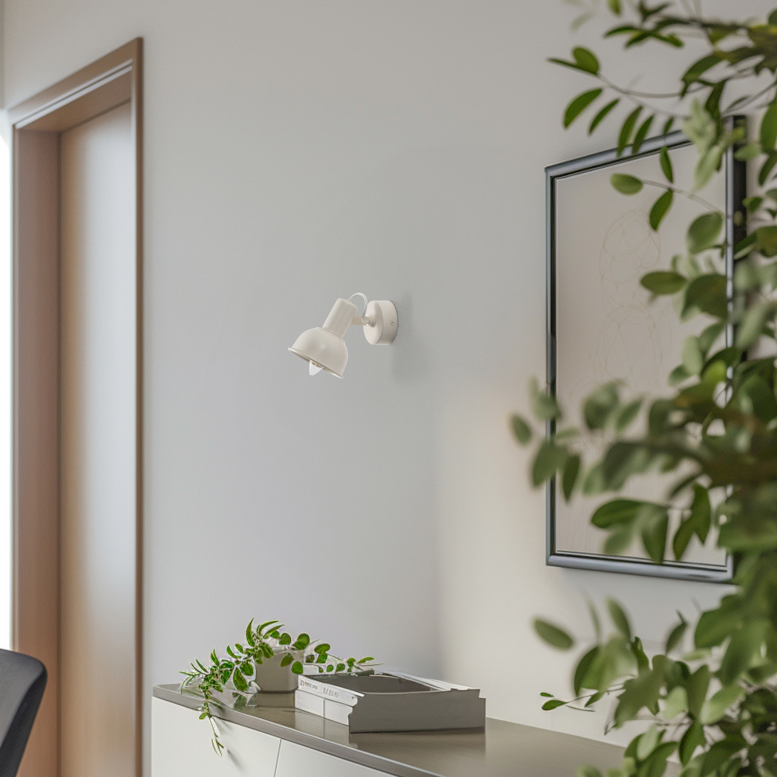 Sieninis šviestuvas Trogir, smėlio spalvos, Ø 11,5 cm, metalas