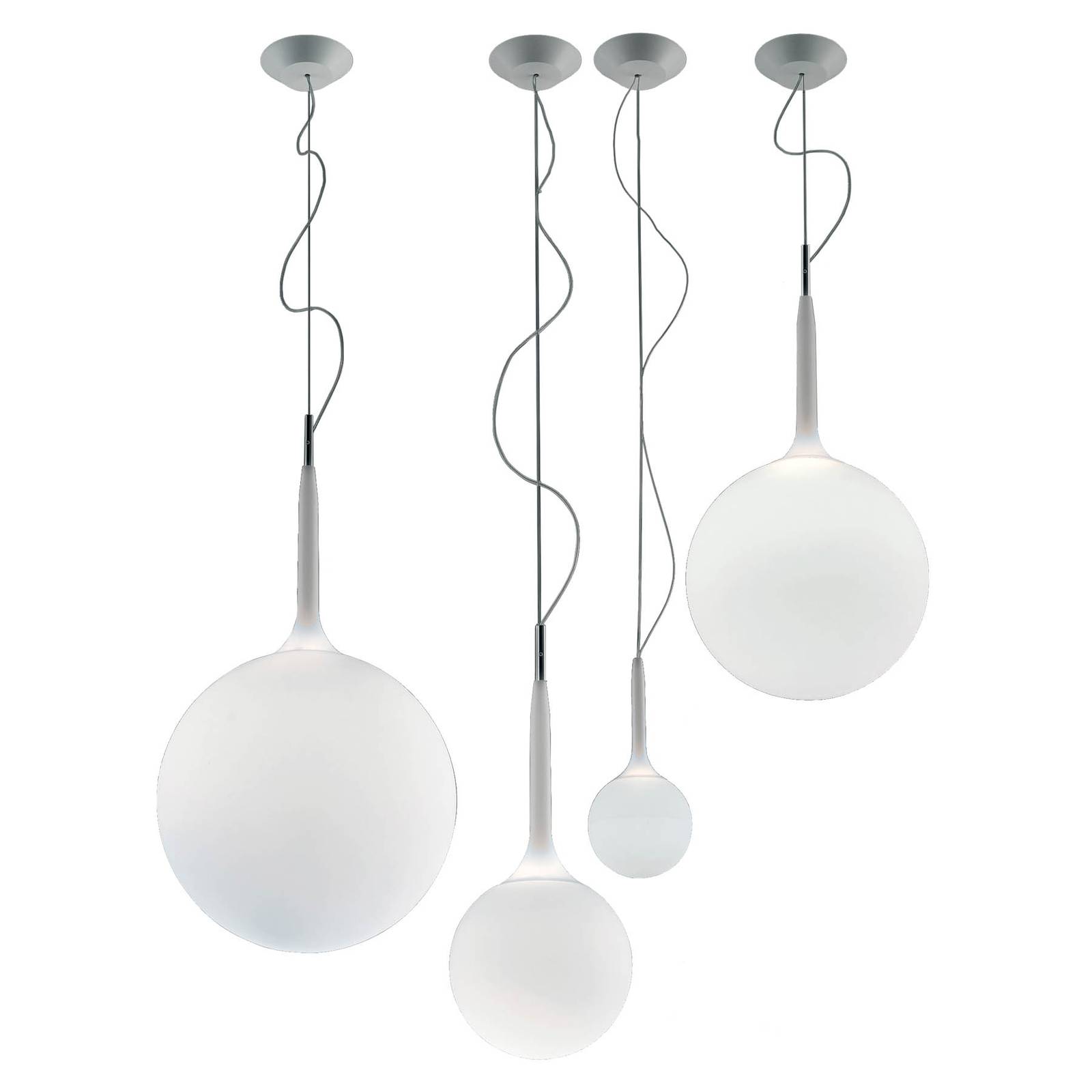 Artemide Castore Hängeleuchte aus Glas, Ø 14cm günstig online kaufen