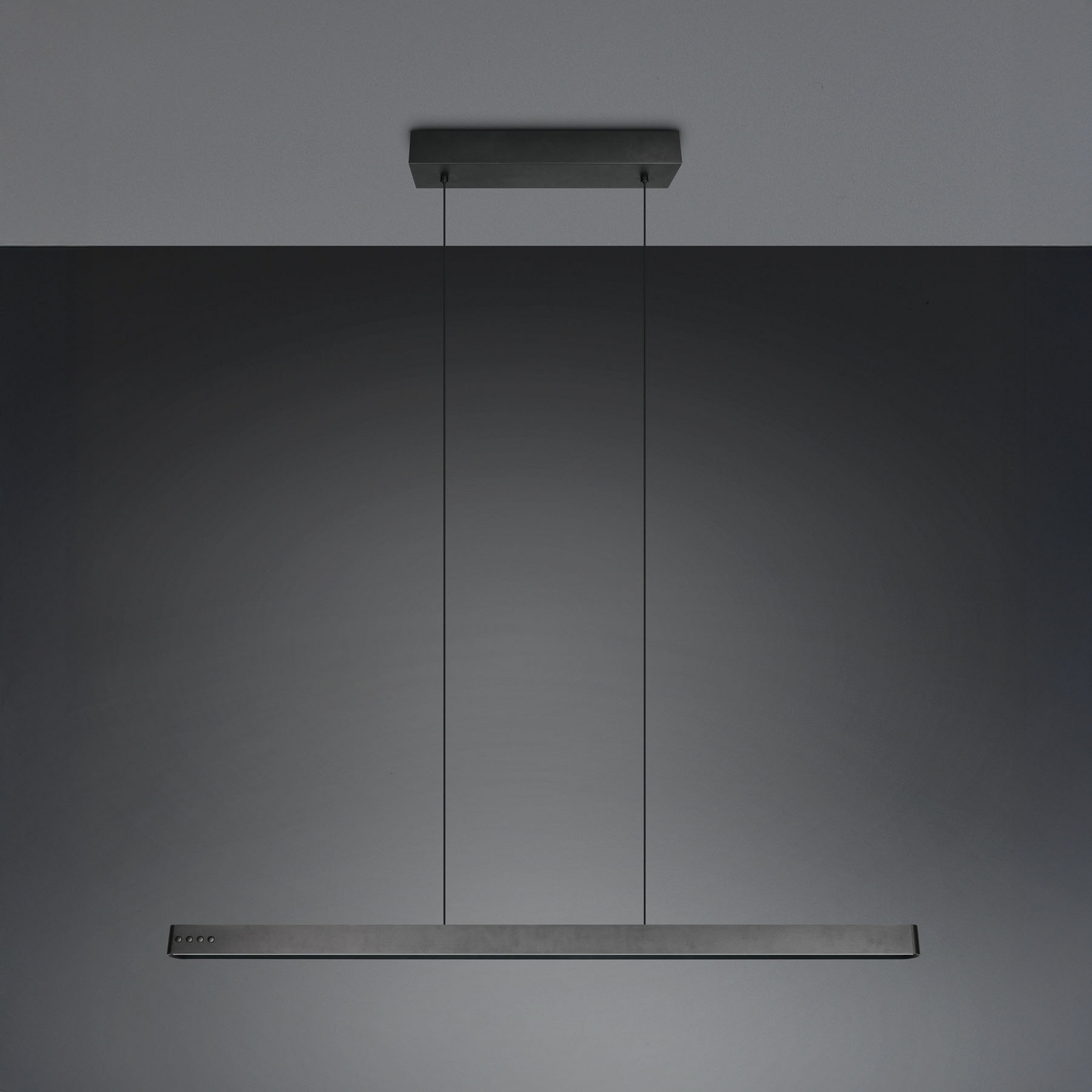 Candeeiro suspenso LED Donegal, preta, comprimento 150 cm, CCT Candeeiro suspenso LED Donegal, preta, comprimento 150 cm, CCT