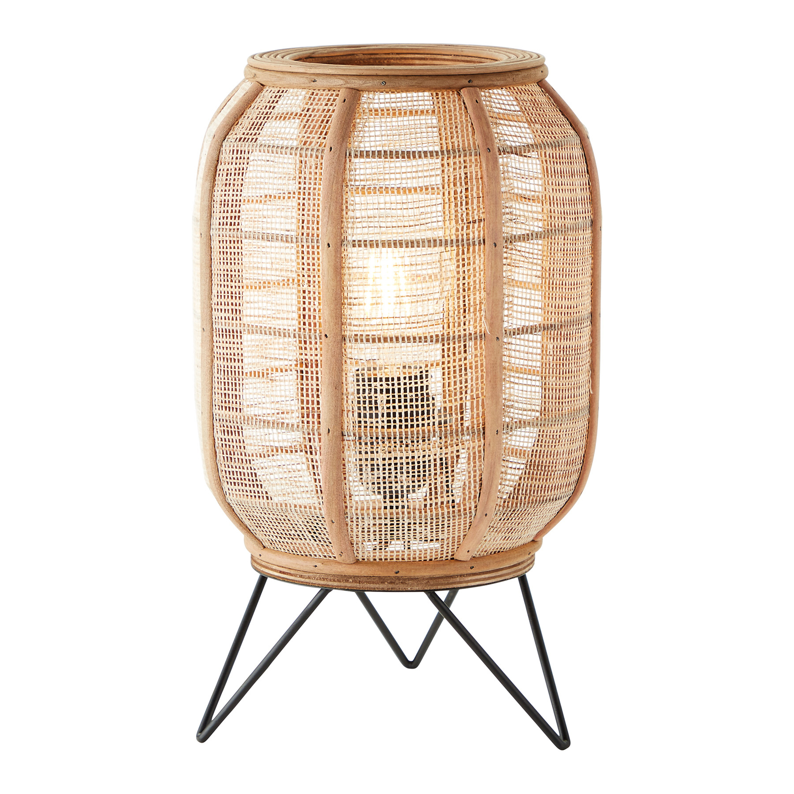 Candeeiro de mesa Tanah com bambu