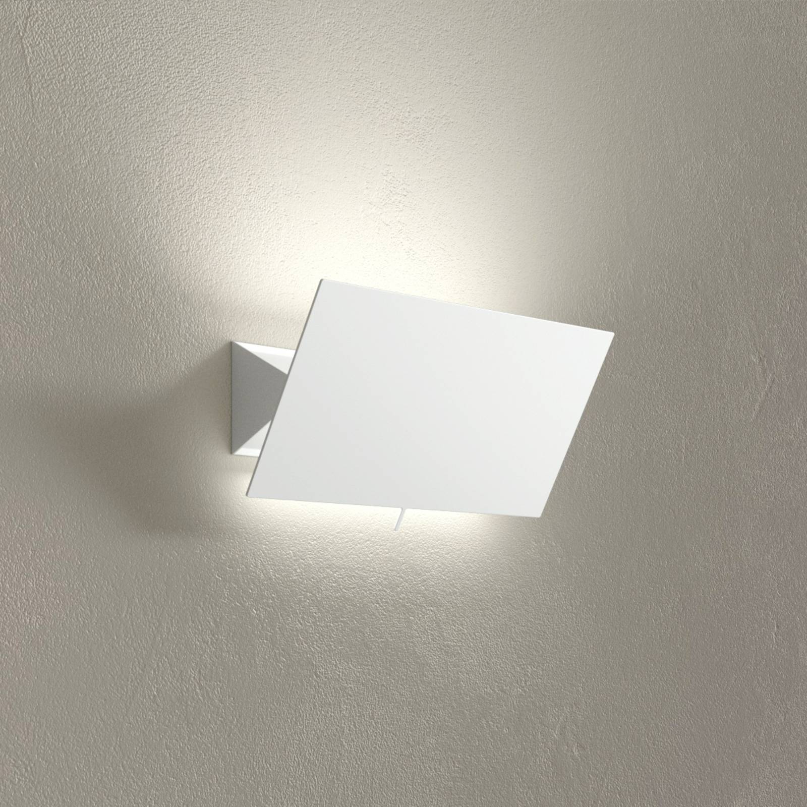 Karboxx Shadow Piccola LED wall light, white, width 33 cm, for Living / Dining Room, metal, 16 W, energy efficiency: A+, W: 33 cm, H: 17 cm