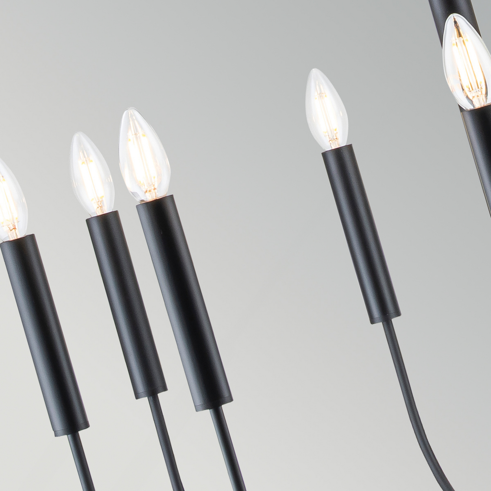 Kronleuchter Brianna, schwarz, Ø 84 cm, 9-flammig, Metall Kronleuchter Brianna, schwarz, Ø 84 cm, 9-flammig, Metall