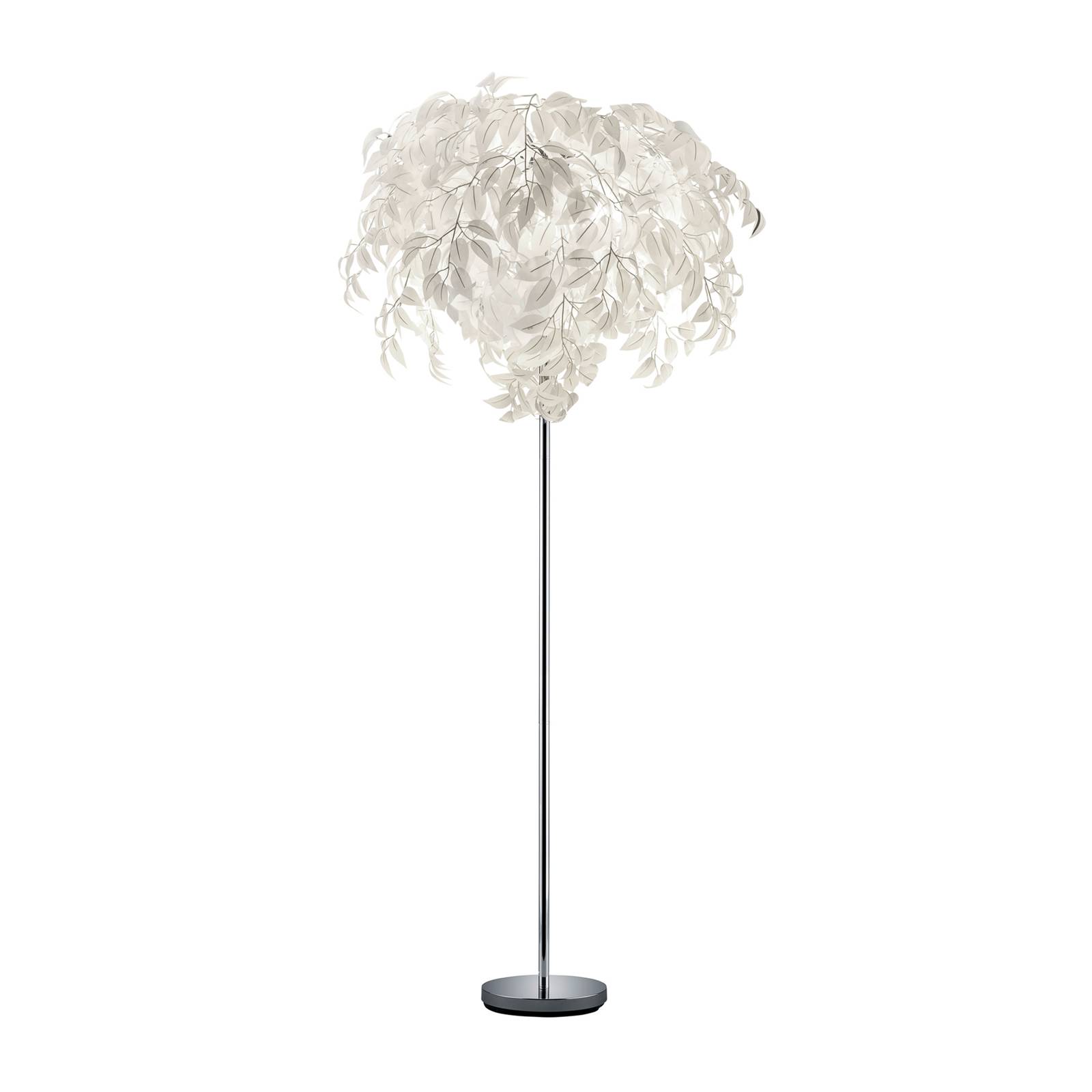 Leuchten - Stehleuchte leavy Blätter Lampenschirm Weiß 180cm Ø70cm