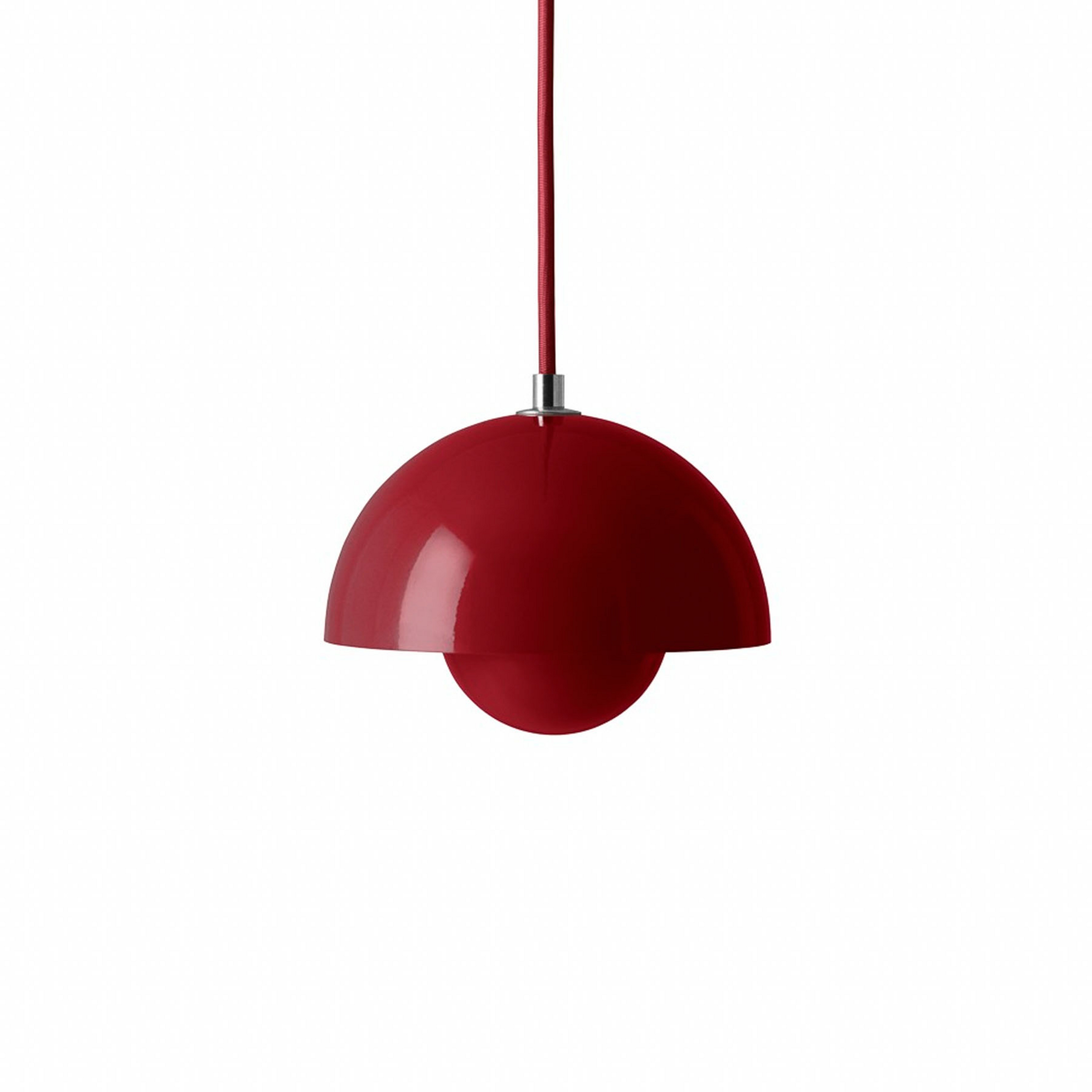 Lámpara colgante Flowerpot VP10, Ø 16 cm, rojo cinabrio - &TRADITION