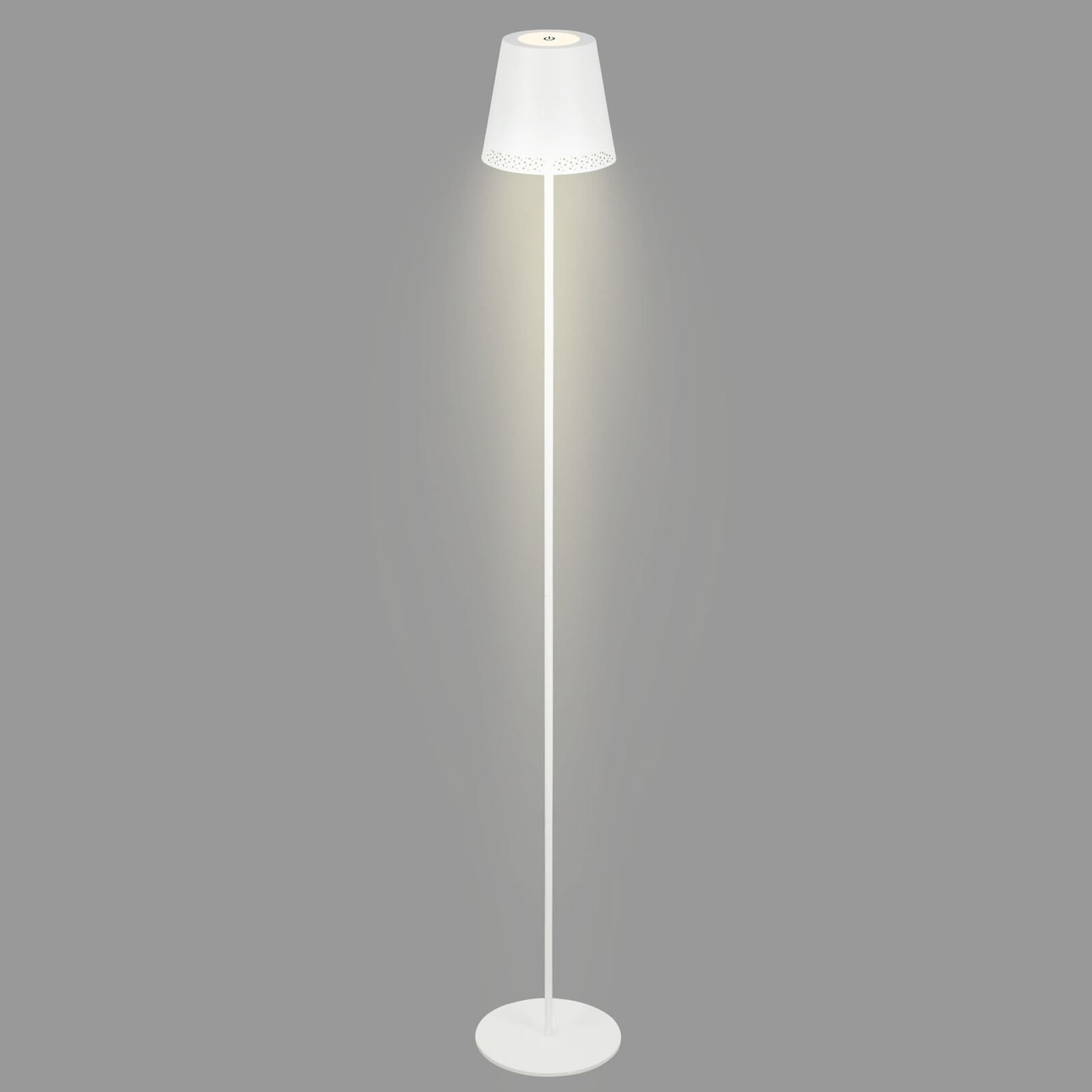 Lampe sur pied LED rechargeable Kiki, 2.700K, blanc