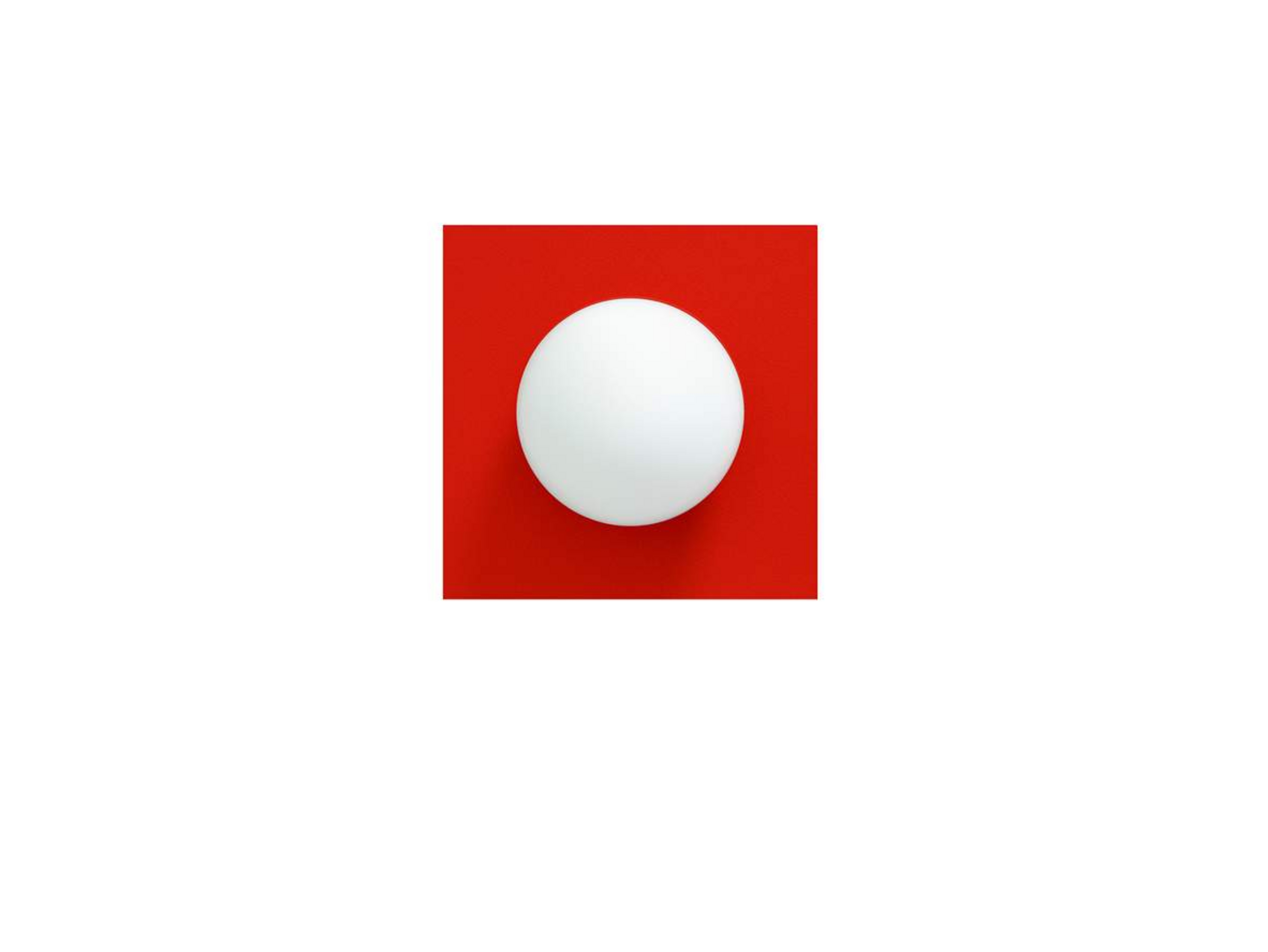 Candy Little Square S Wand-/Deckenlampe, rot - Swedish Ninja