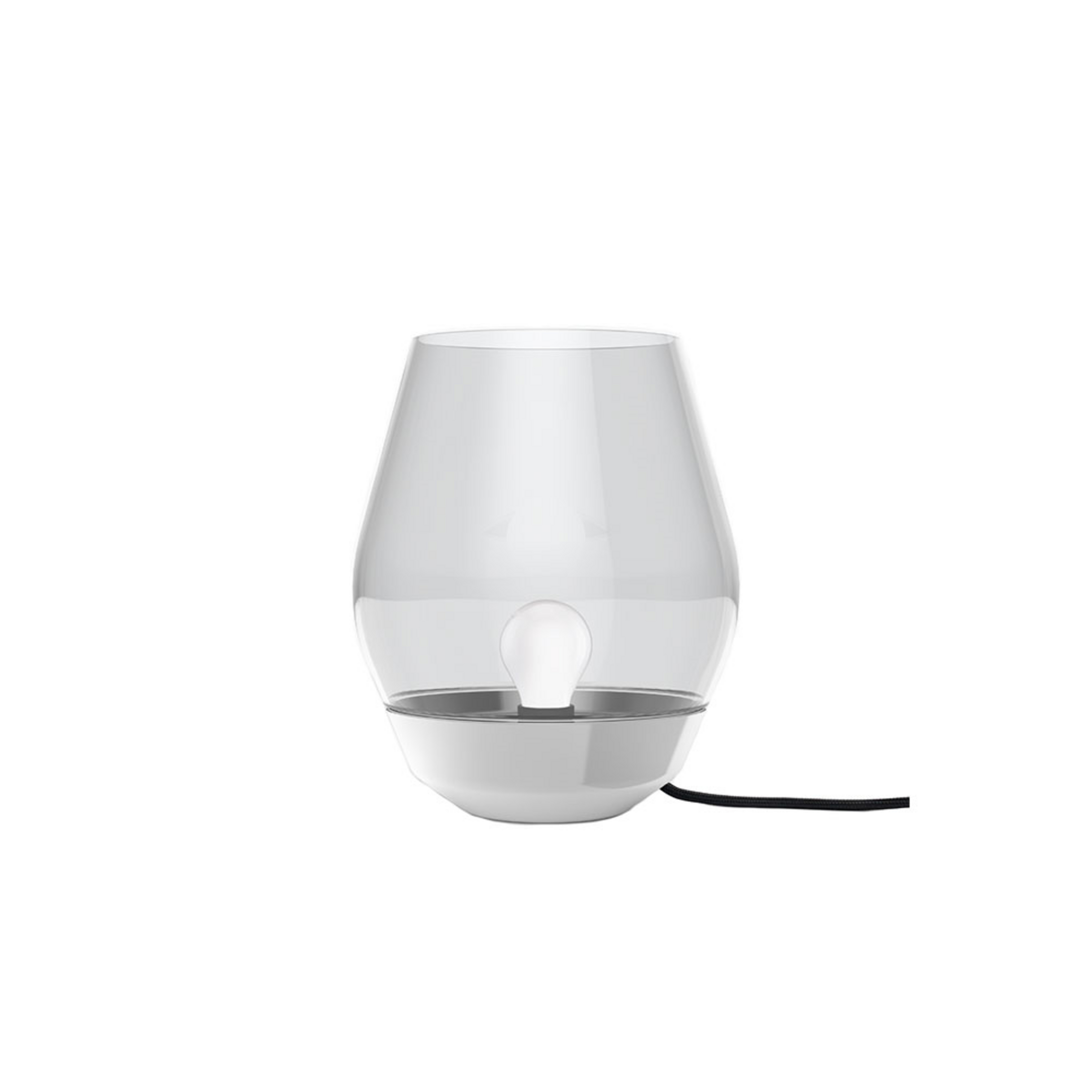 Bowl Lampa Stołowa Stainless Steel/Smoked - New Works