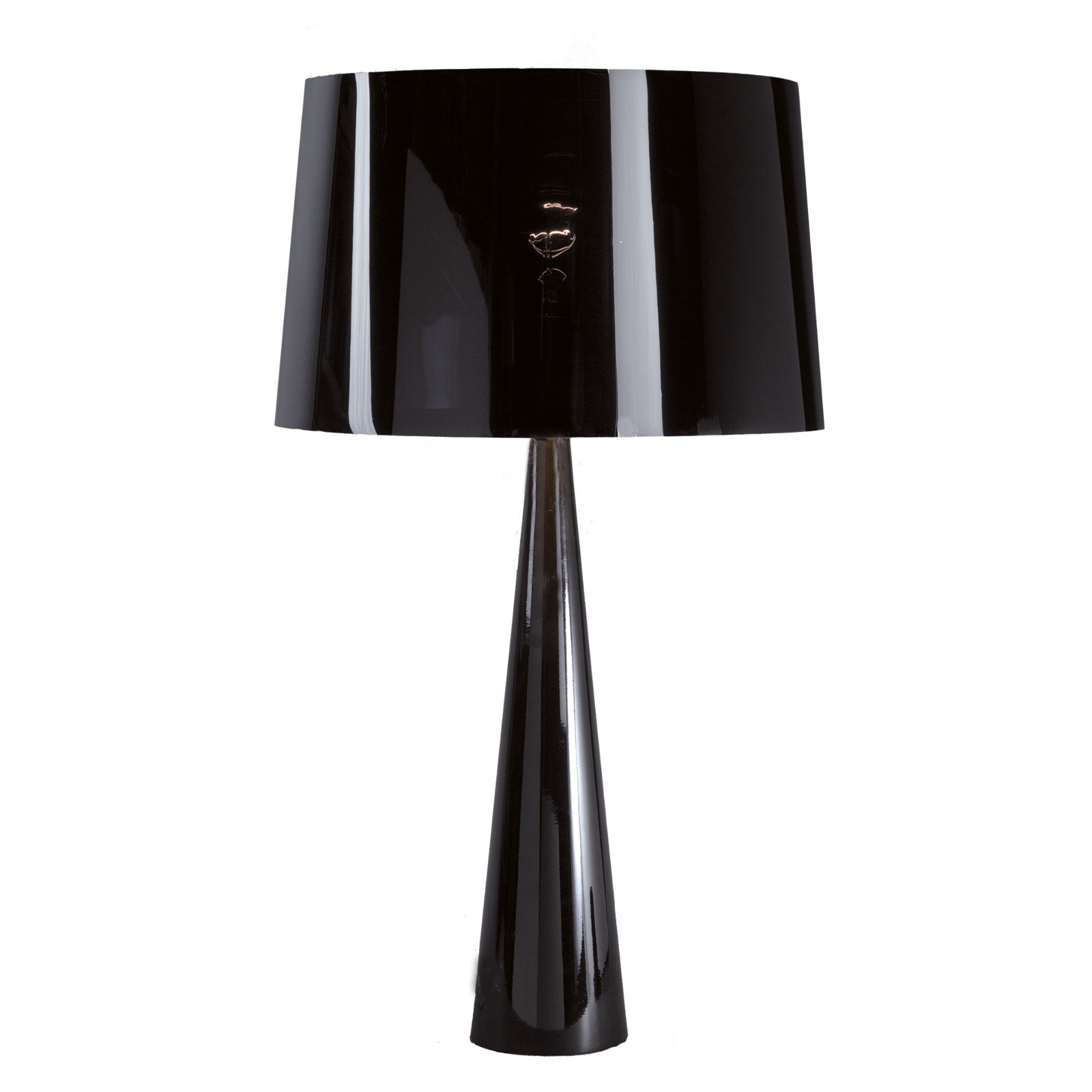 Totem LT table lamp, metal base, shiny