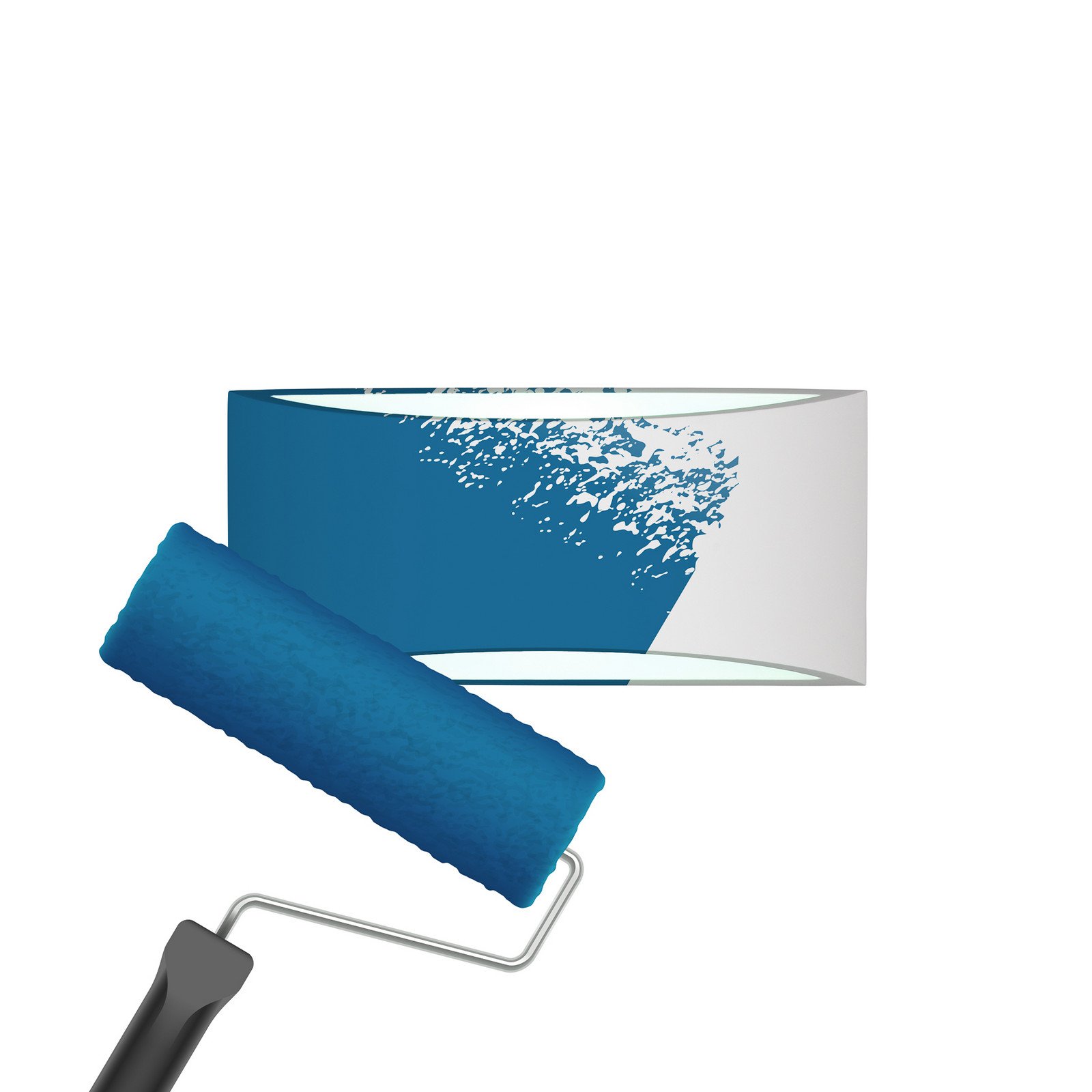 Trio Lighting Aplică de perete Wacadia albă lățime 30 cm gips - Camera de zi / sufragerie - Modern - Tencuială / Argilă