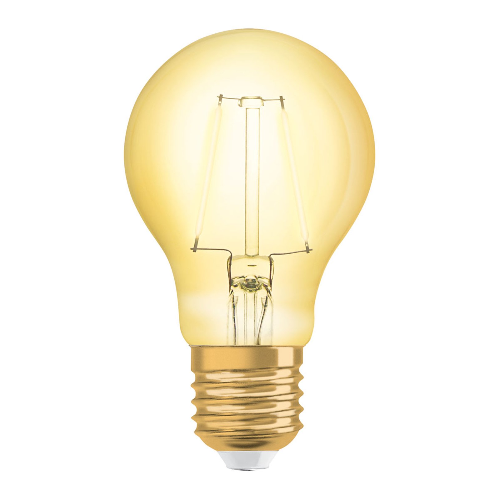 Lampada LED OSRAM E27 2.5W 1906 ClassicA 2,400K dourada