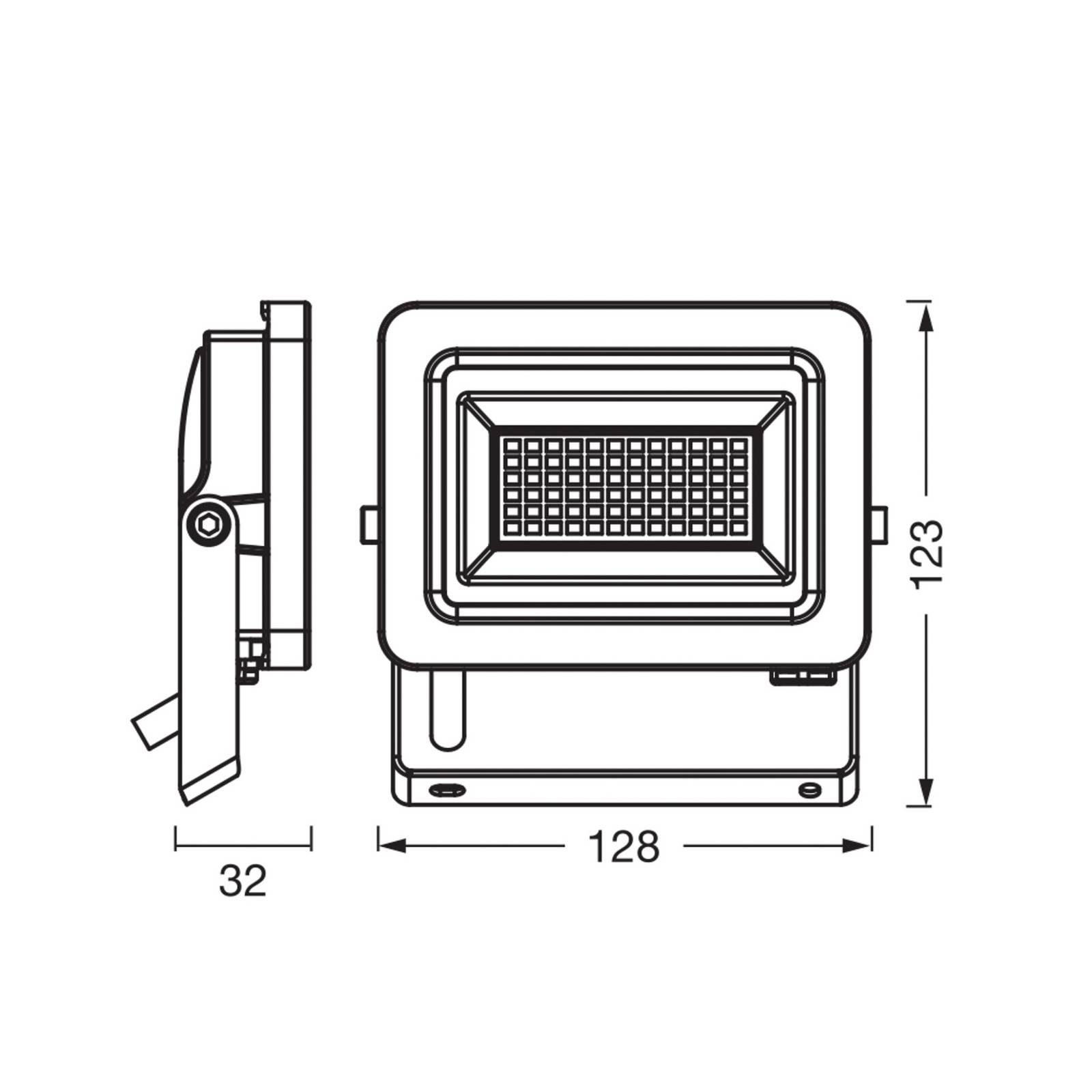 Reflektor LED OSRAM Floodlight EA, 15 W, IP65, czarny, aluminium