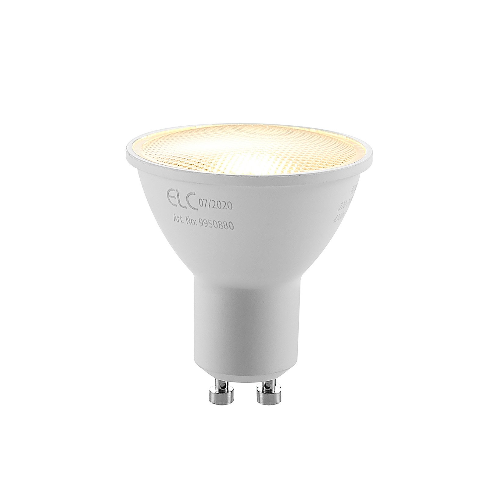 ELC LED-reflektor GU10 5 W, sæt, 2.700 K 120°
