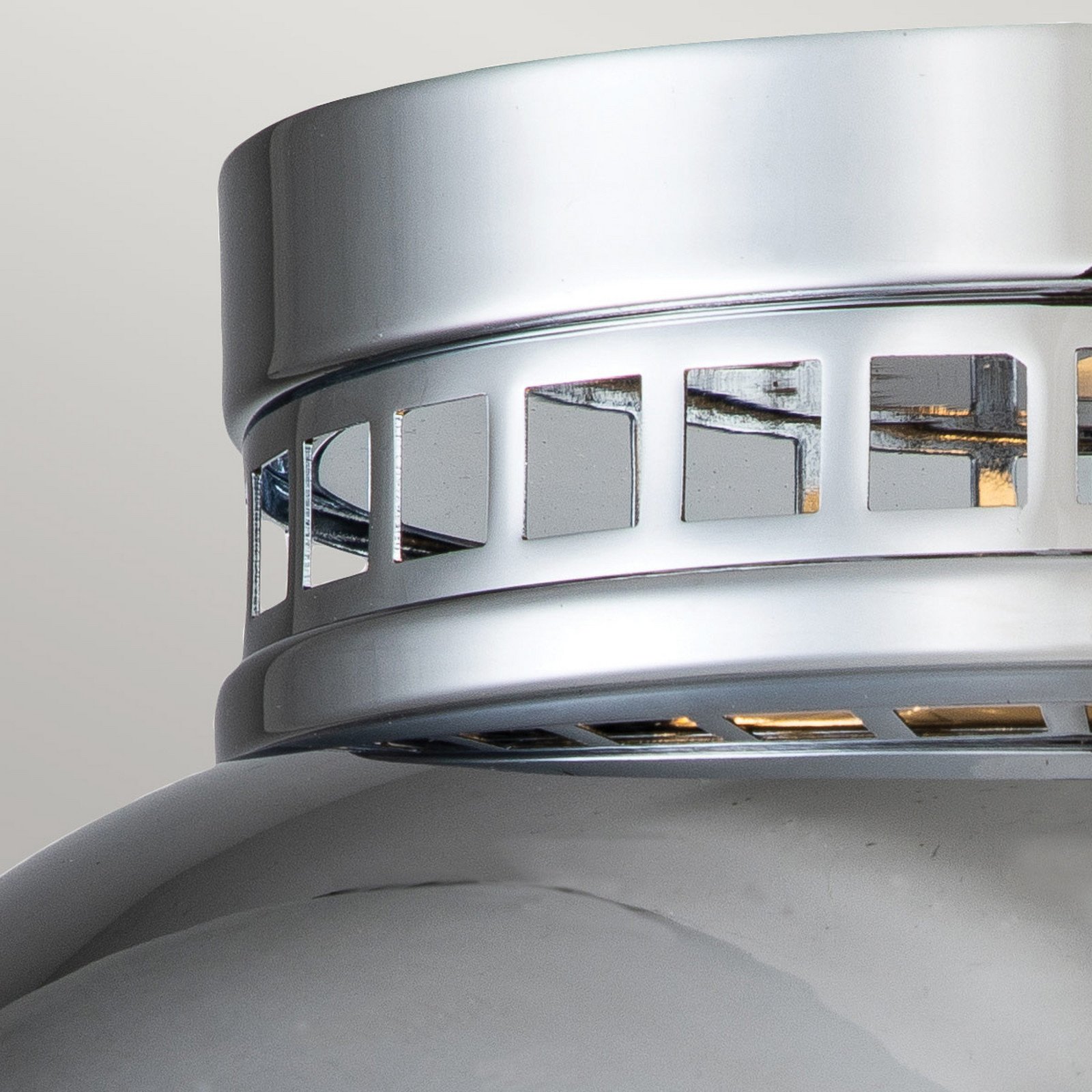HINKLEY Amelia plafonieră aspect antic crom lustruit - Hol - Design industrial - crom transparent - Metal