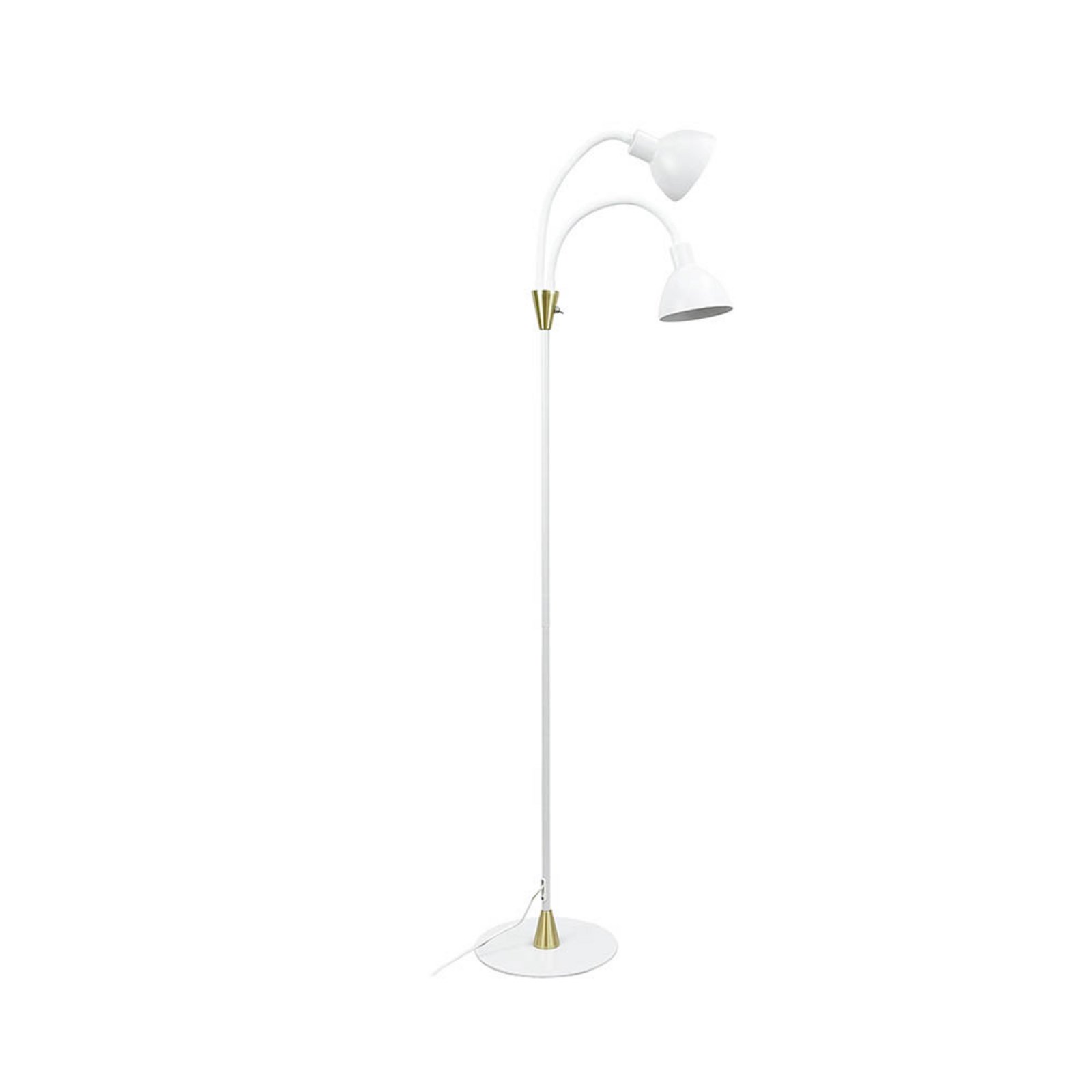 Lilje Vloerlamp Wit/Geel Koper - DybergLarsen