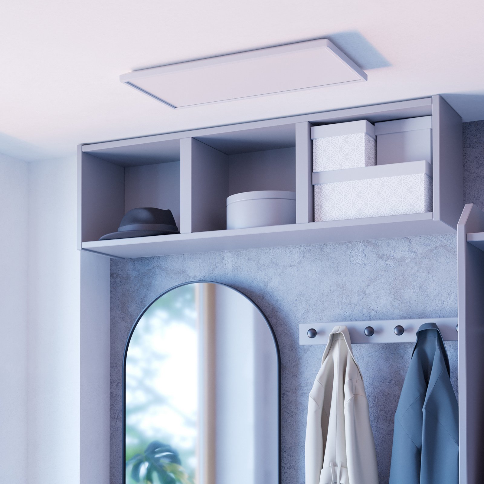 EGLO connect LED ceiling light Rovito-Z, white, 57 x 30 cm