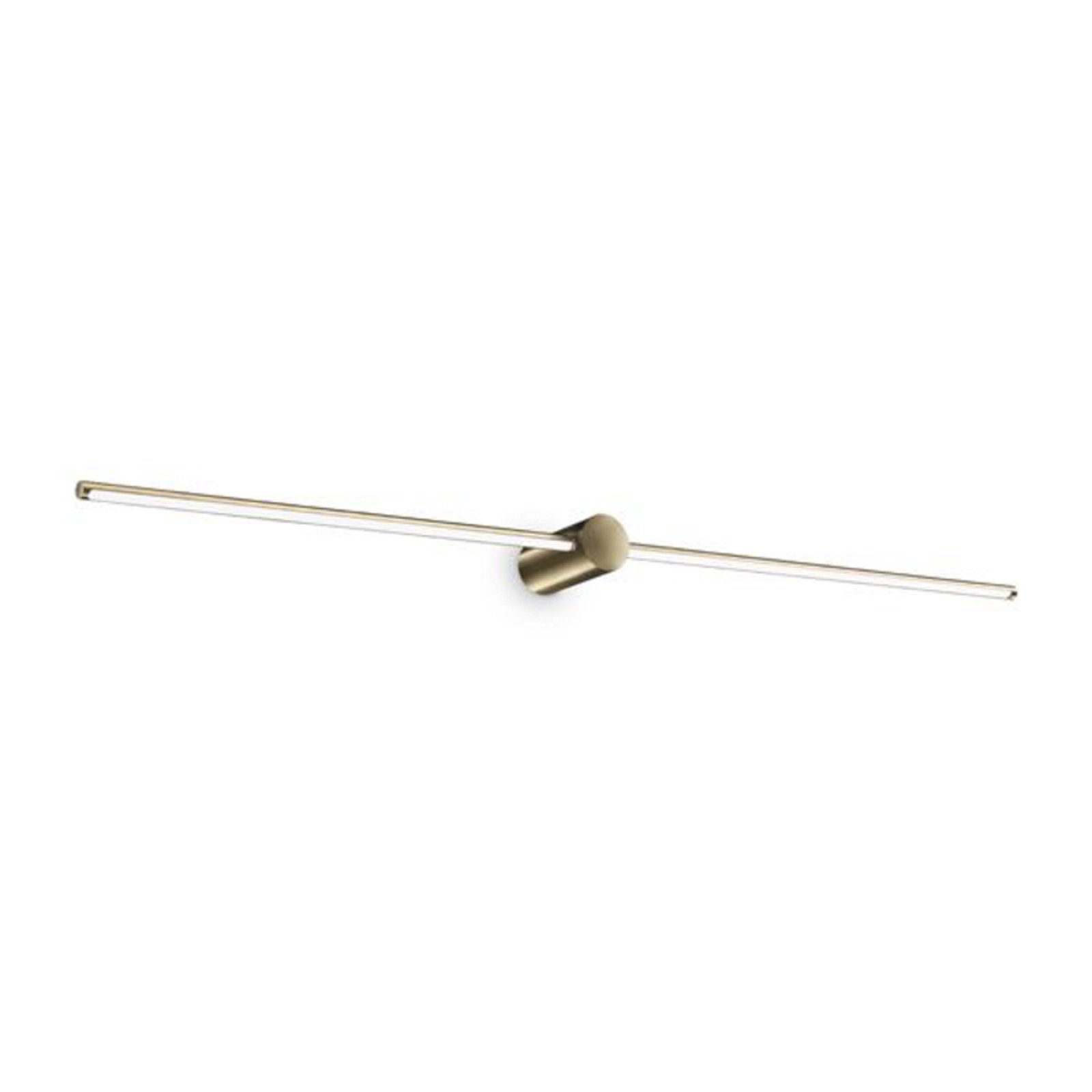 Ideal Lux LED bathroom wall lamp Filo brass-coloured width 115 cm