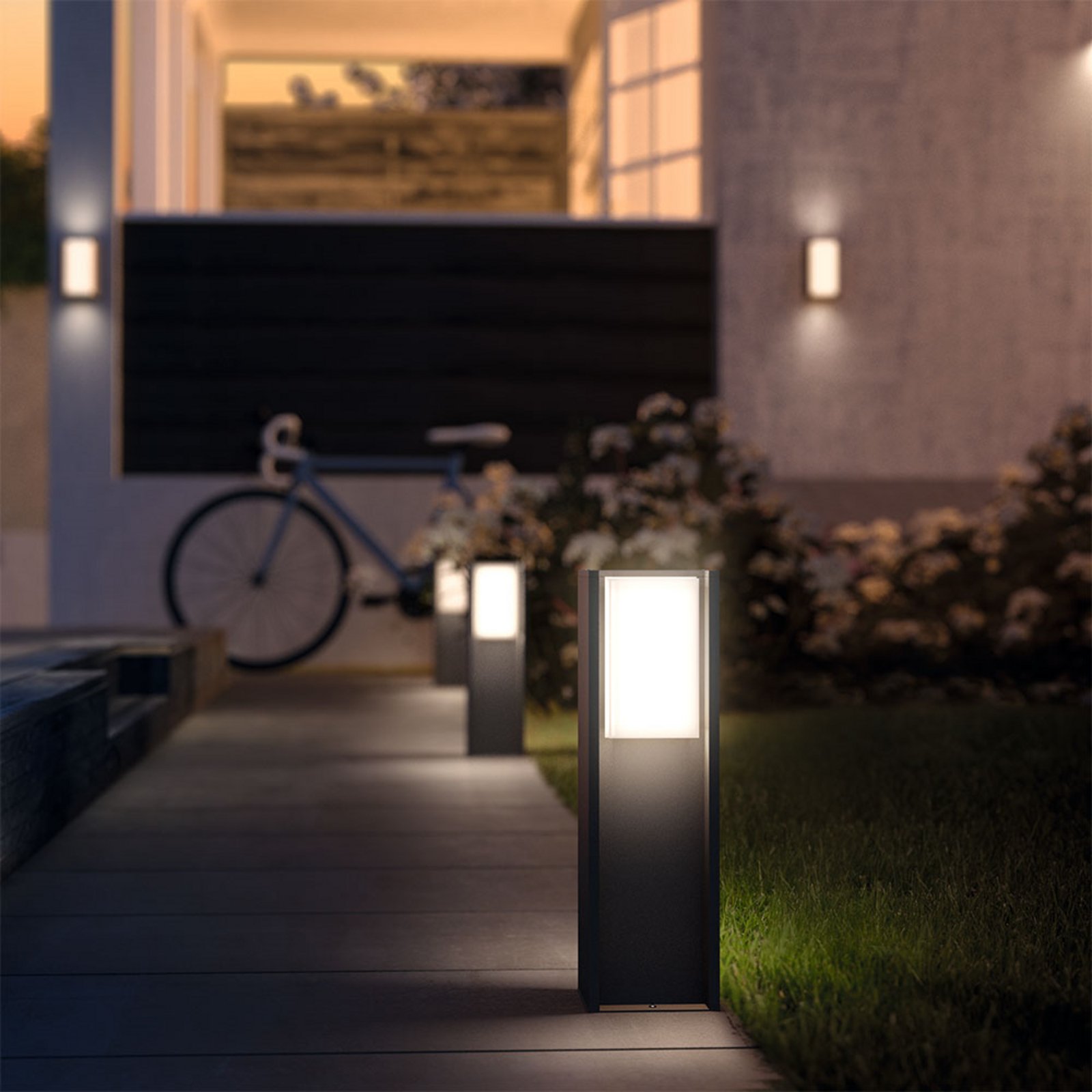 Turaco Utomhus Vägglampa Hue White Antracit - Philips Hue