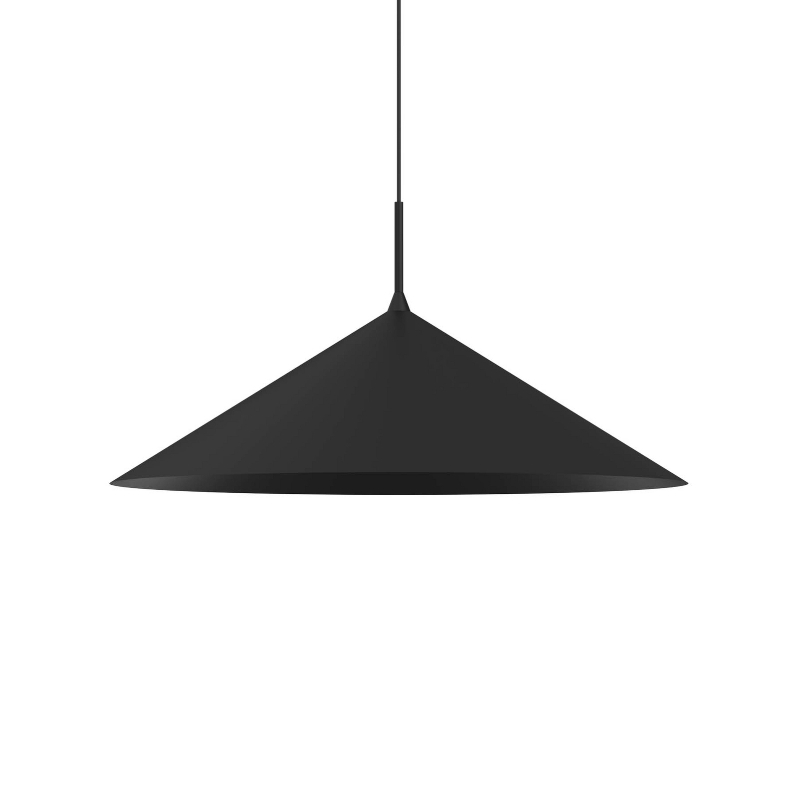 Kapitale hanglamp, zwart, 1-lamp, Ø 60 cm, GX53