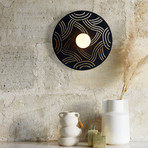 MARKET SET Ariane wandlamp, Ø 40 cm zwart